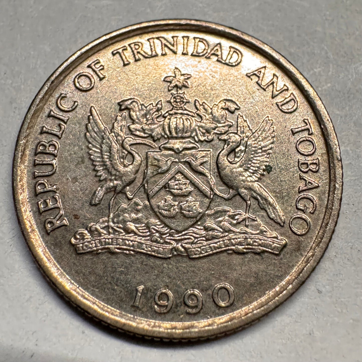 1990 Trinidad 10 Cents - Beautiful Coin - #A-057