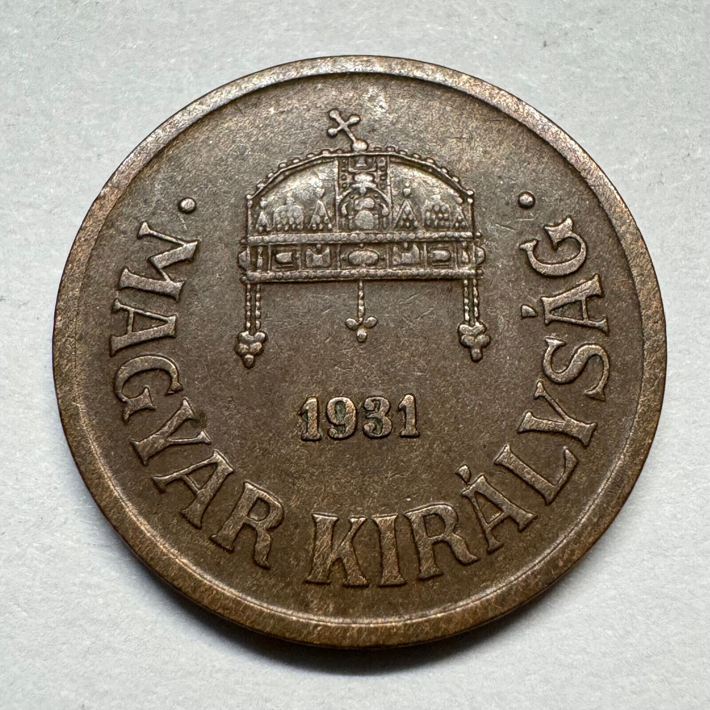 1931 Hungary 2 Filler - Beautiful Coin - #A-006