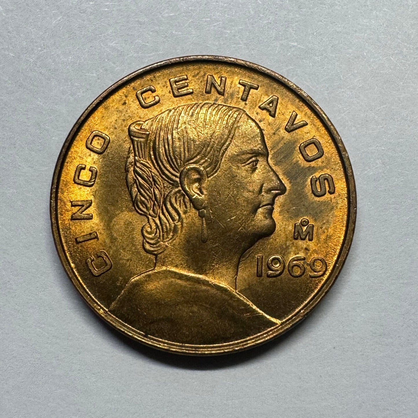 1969 Mexico 5 Centavos - Beautiful Coin - #B-025