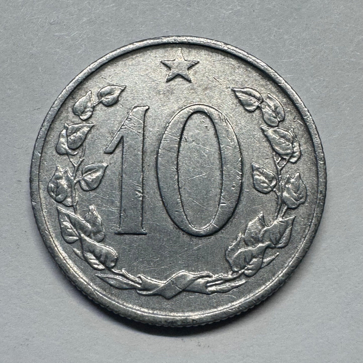 1969 Czechoslovakia 10 Haleru - Beautiful Coin - #A-099