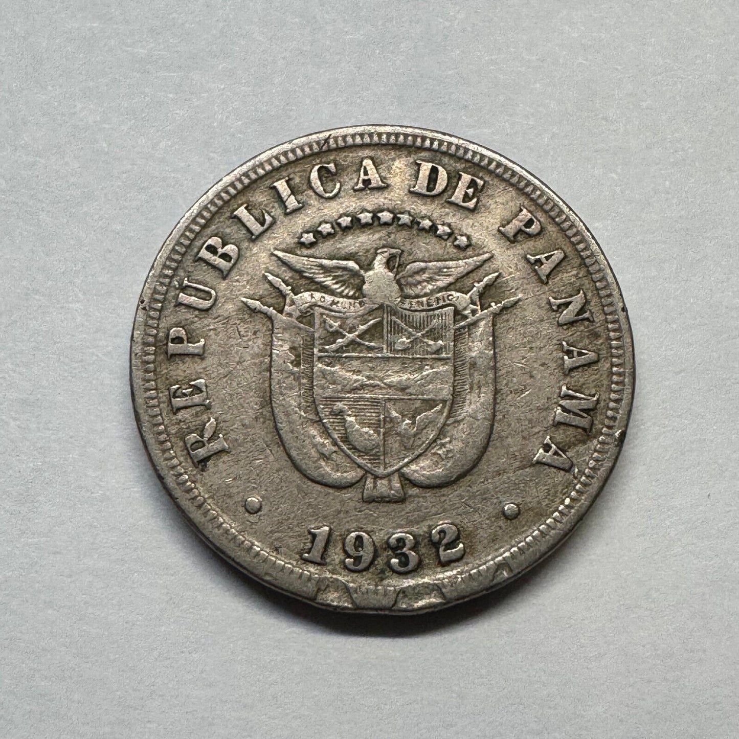 1932 Panama 5 Centesimos - Beautiful Coin - #B-006