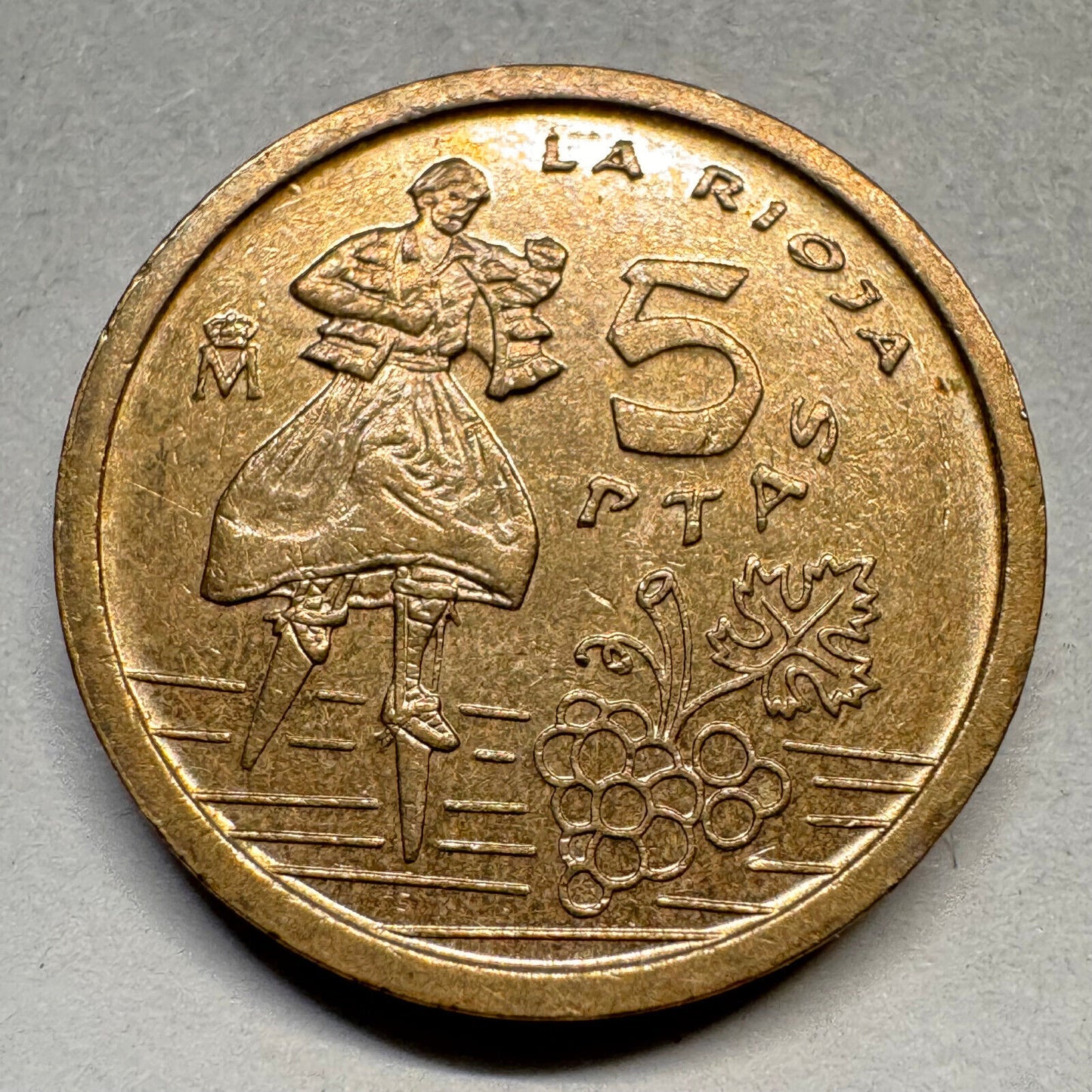 1996 Spain 5 Pesetas - Beautiful Coin - #A-028