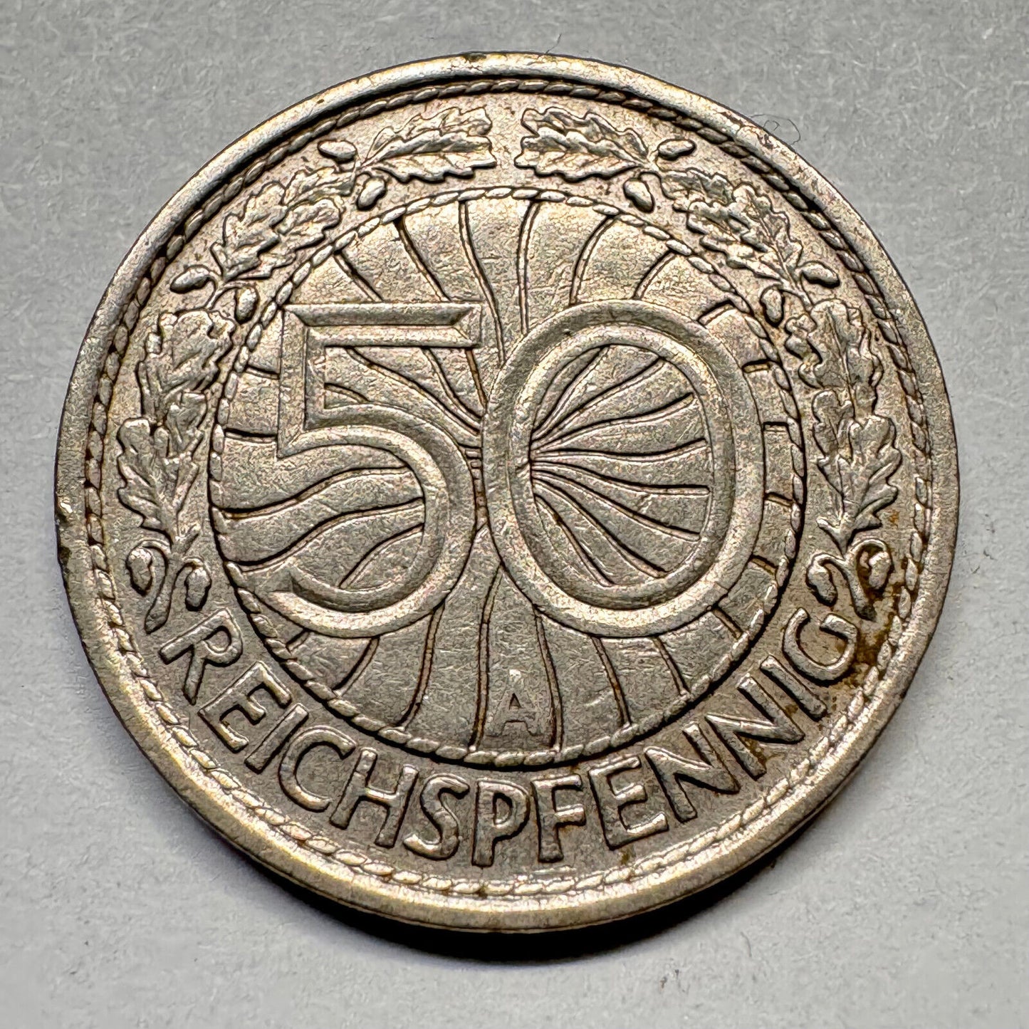 1928 Germany 50 Reichspfennig - A - Beautiful Coin - #A-017