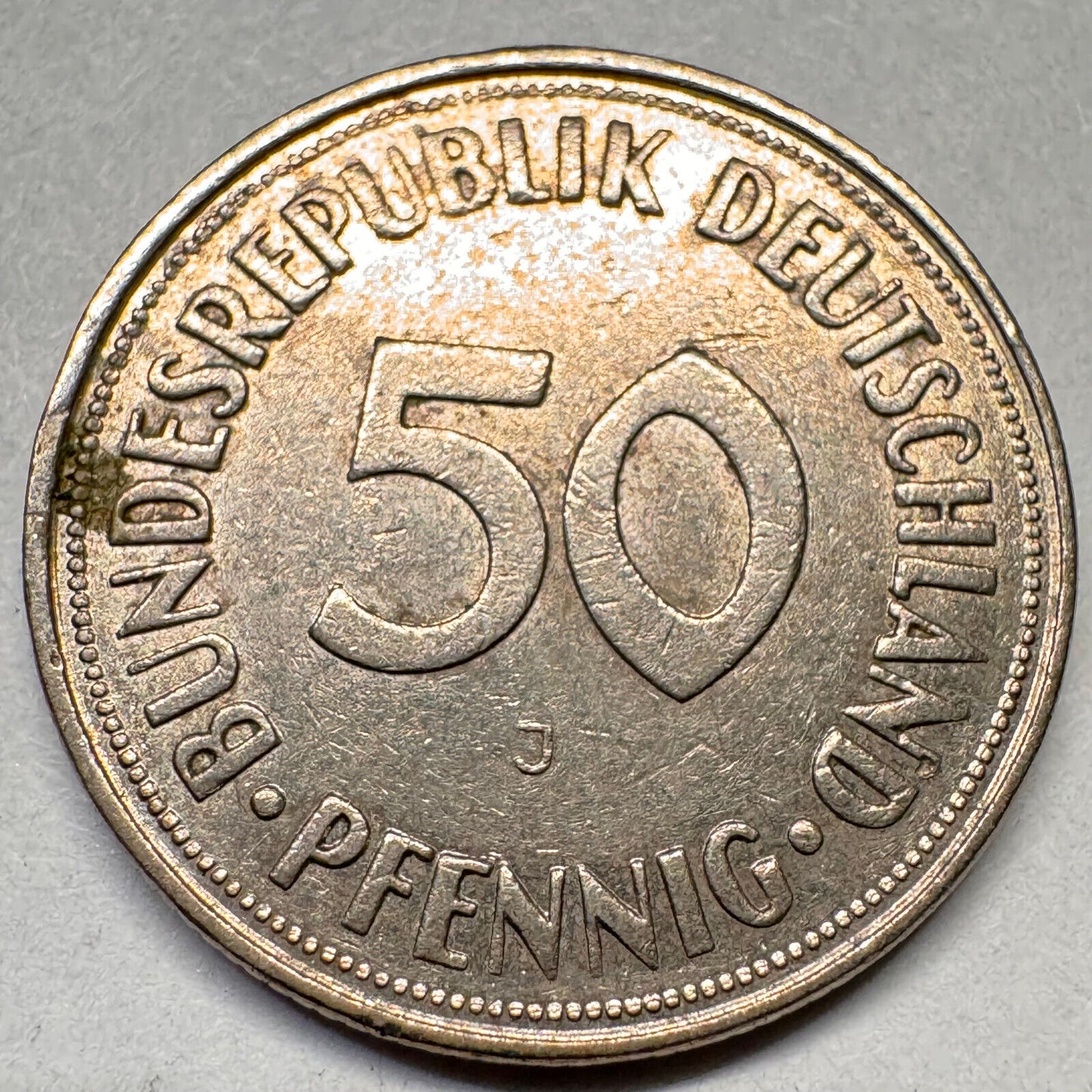 1969 Germany 50 Pfennig - J - Beautiful Coin - #A-031