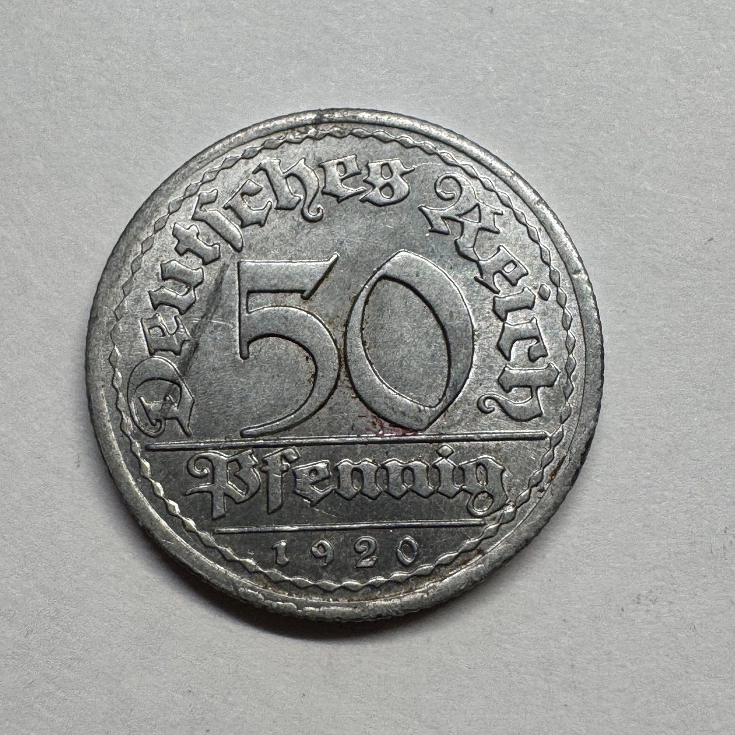 1920 Germany 50 Pfennig - Beautiful Coin - #B-020