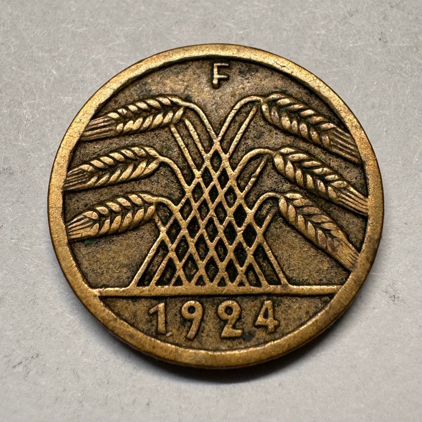 1924 Germany 5 Rentenpfennig - Beautiful Coin - #A-014