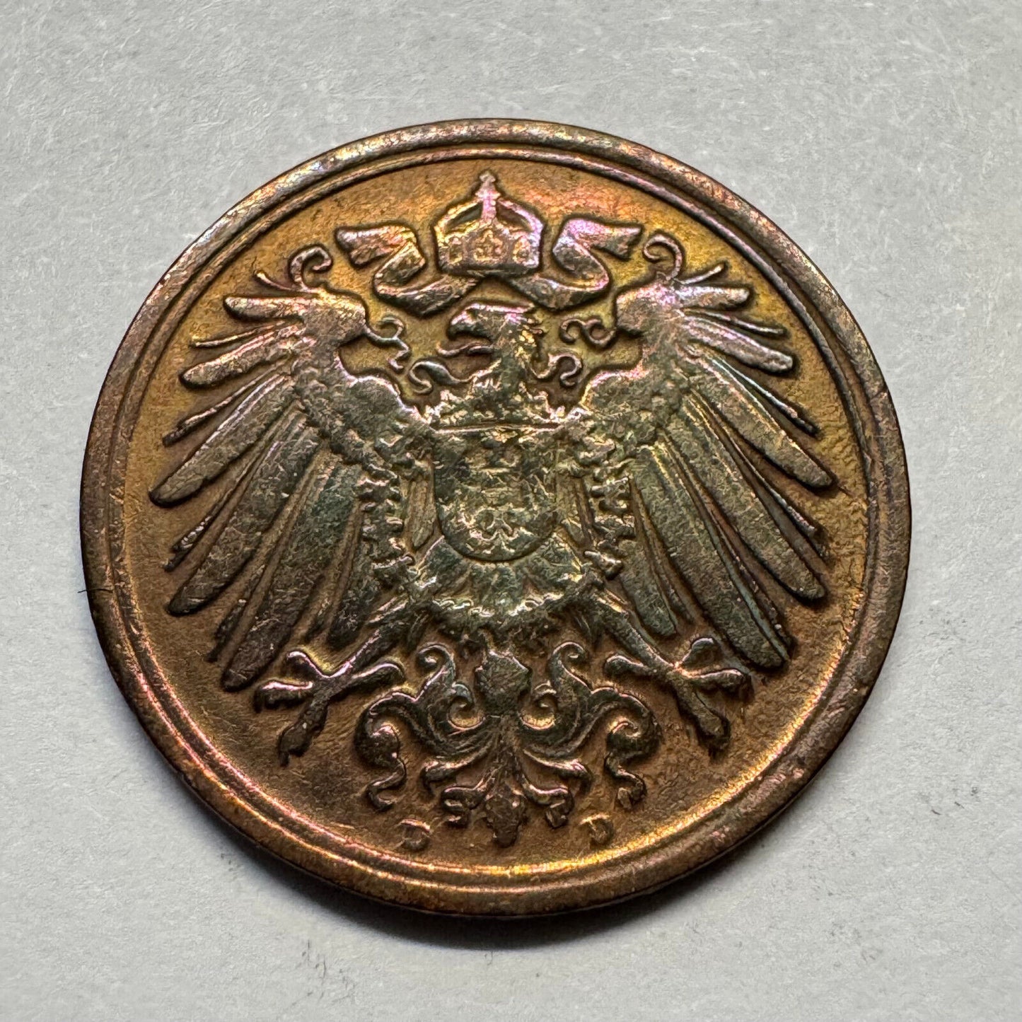 1913 Germany 1 Pfennig - Beautiful Coin - #A-090