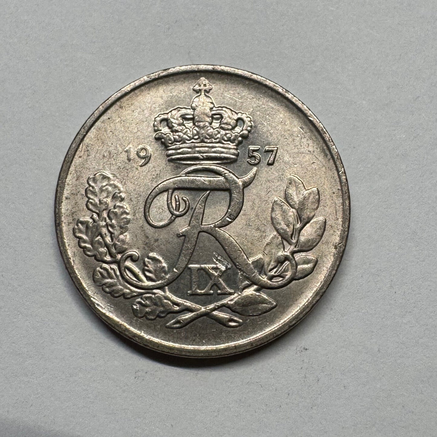 1957 Denmark 10 Ore - Beautiful Coin - #B-038