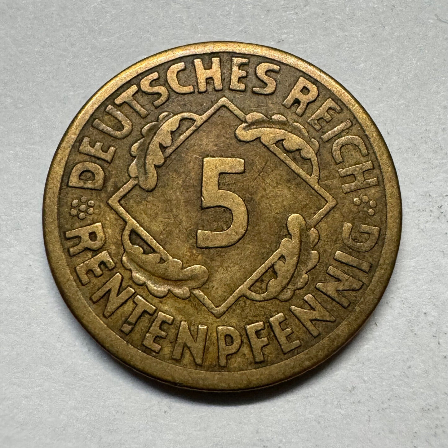 1924 A Germany 5 Rentenpfennig - Beautiful Coin - #A-006