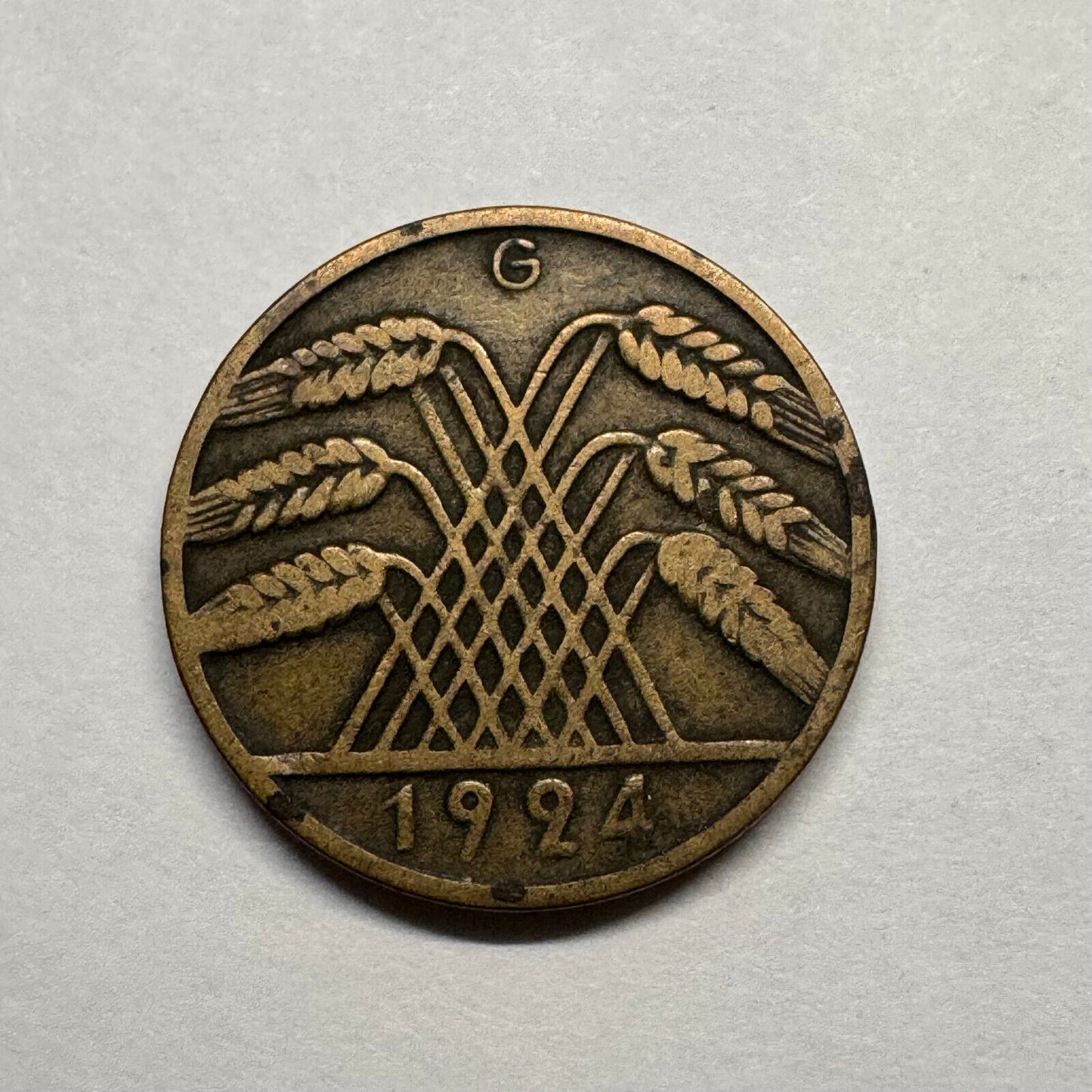 1924 Germany 10 Rentenpfennig - Beautiful Coin - #B-023
