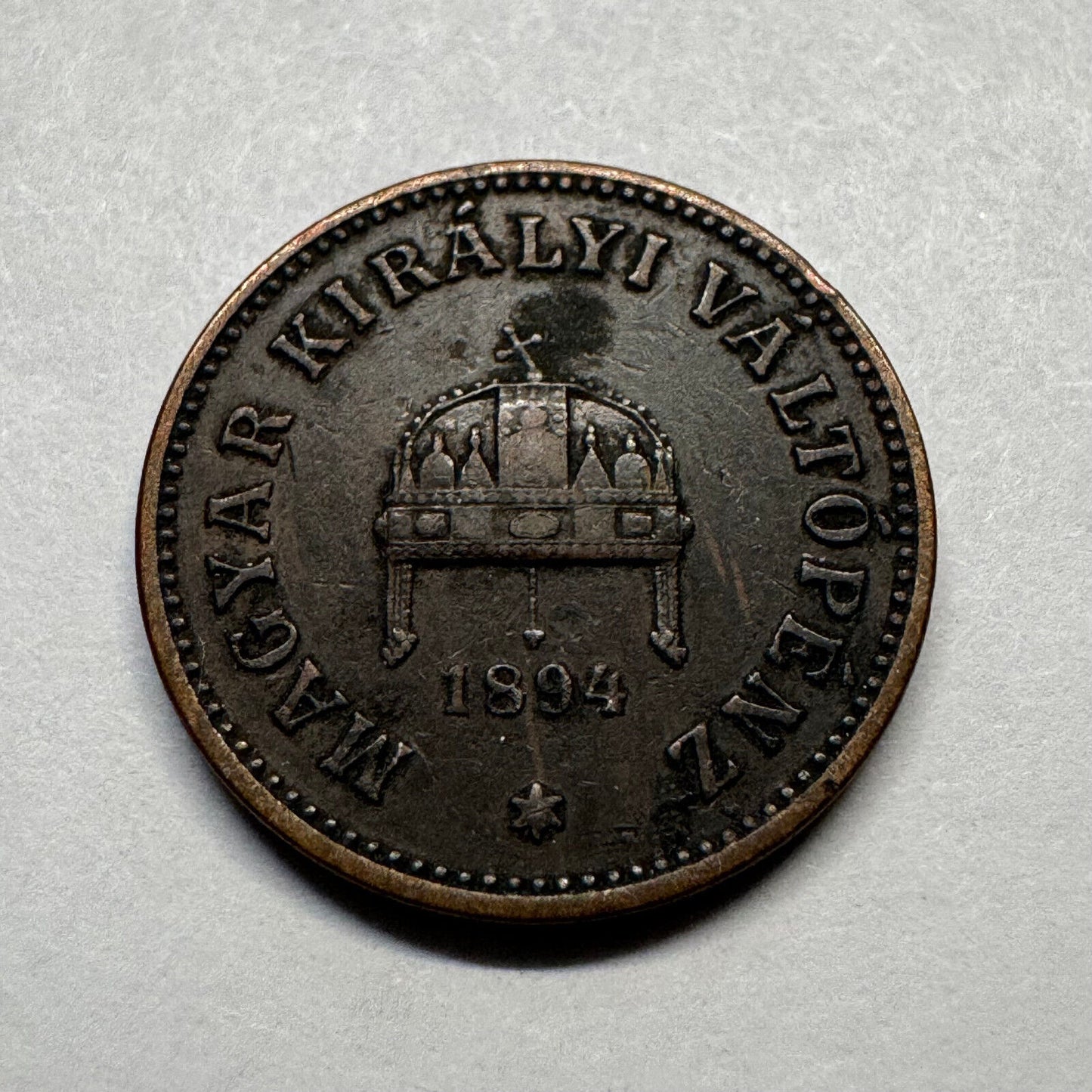 1894 Hungary 2 Filler - Beautiful Coin - #B-017