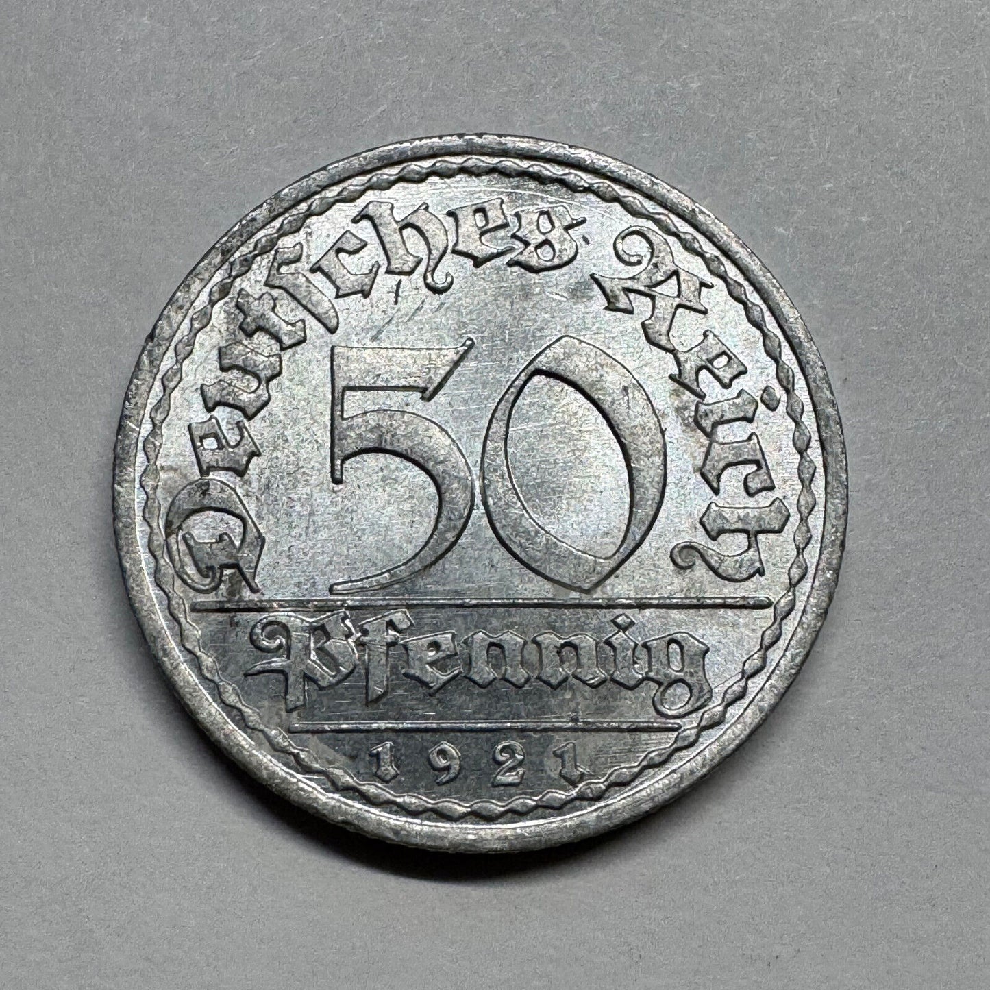 1921 Germany 50 Pfennig - Beautiful Coin - #B-007