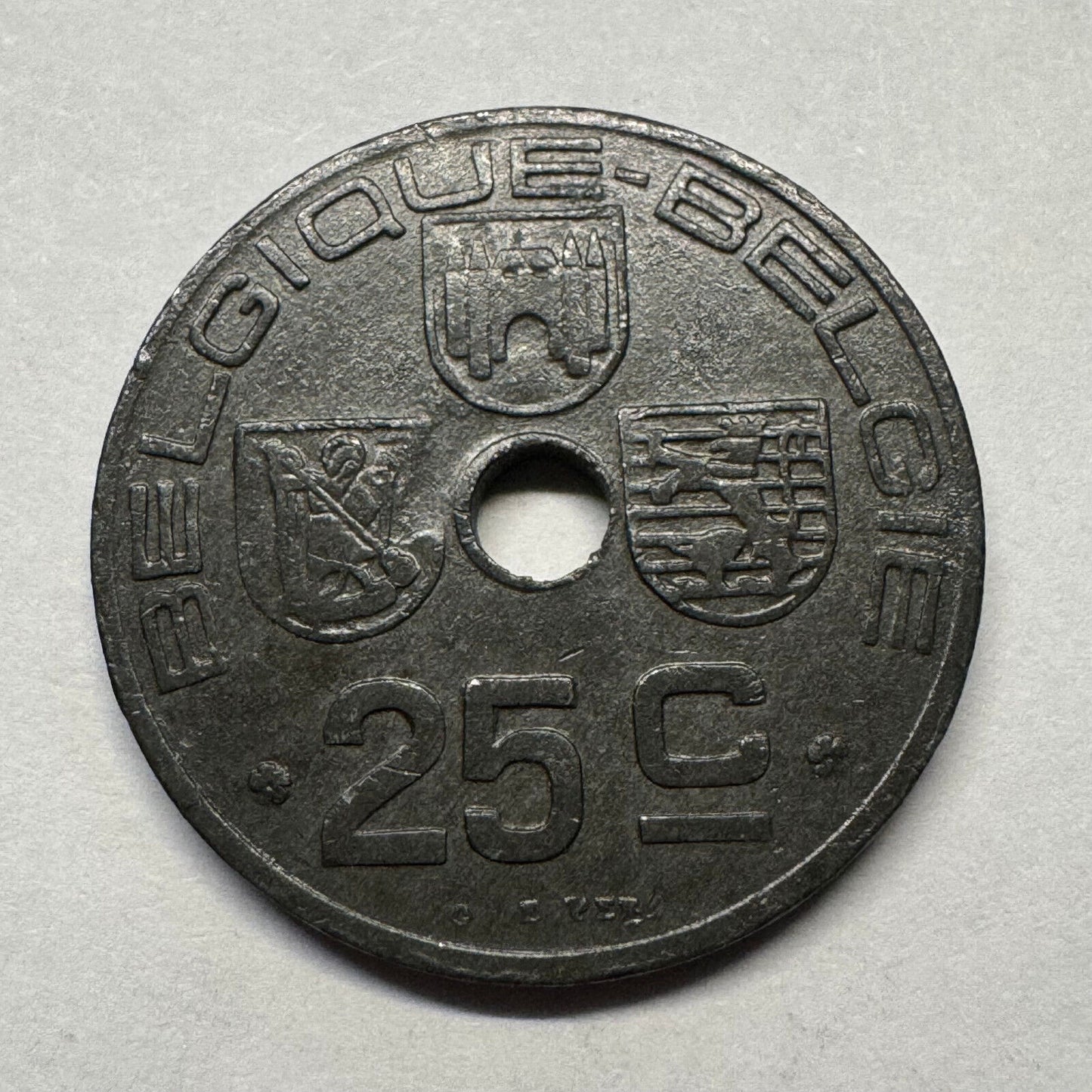 1946 Belgium 25 Centimes - Beautiful Coin - #B-037