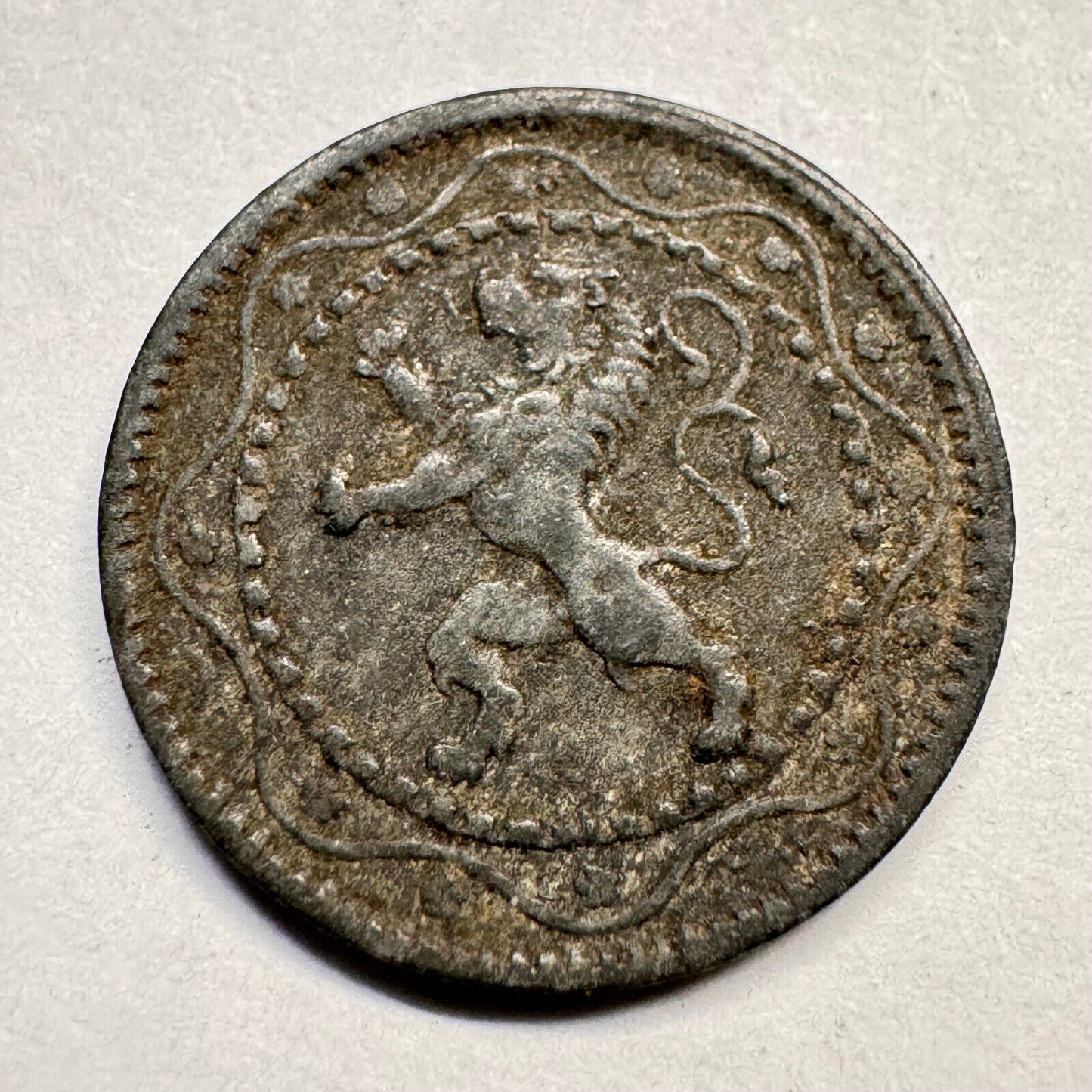 1916 Belgium 5 Cents - Beautiful Coin - #A-019