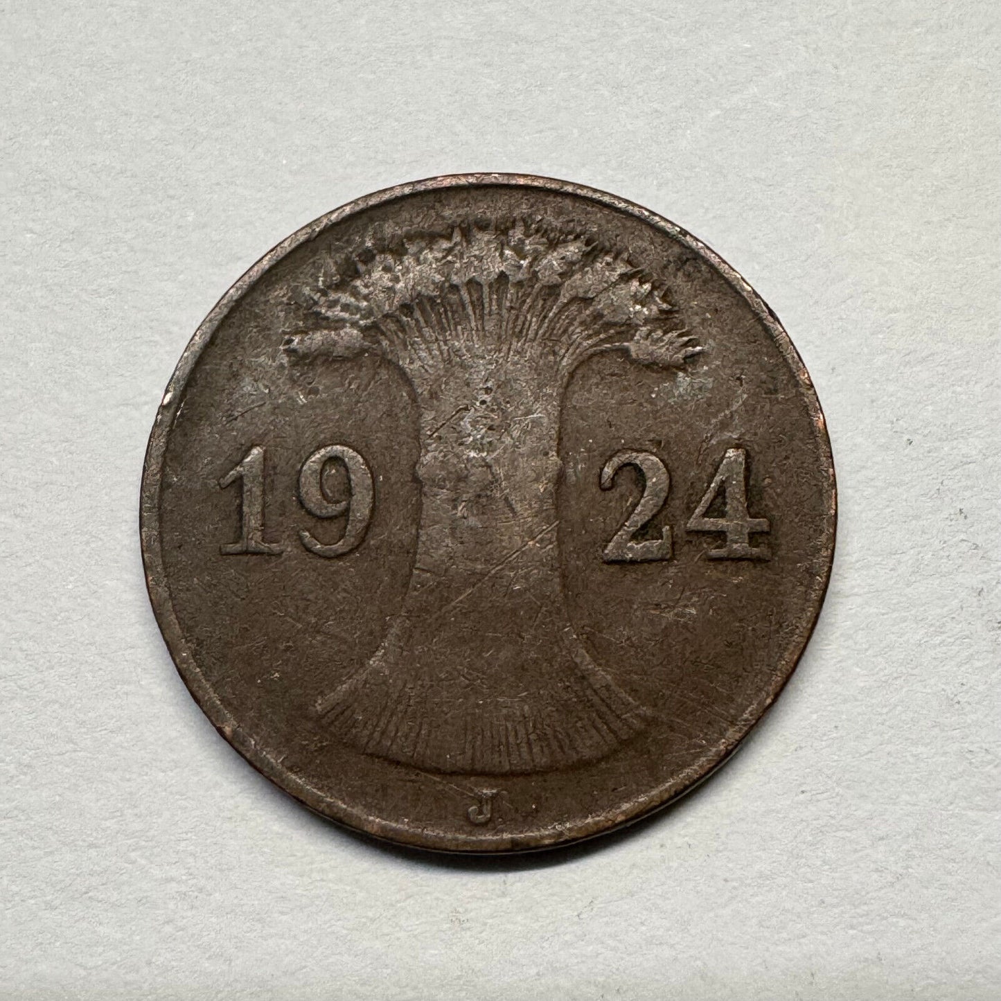 1924 Germany 1 Rentenpfennig - Beautiful Coin - #B-042