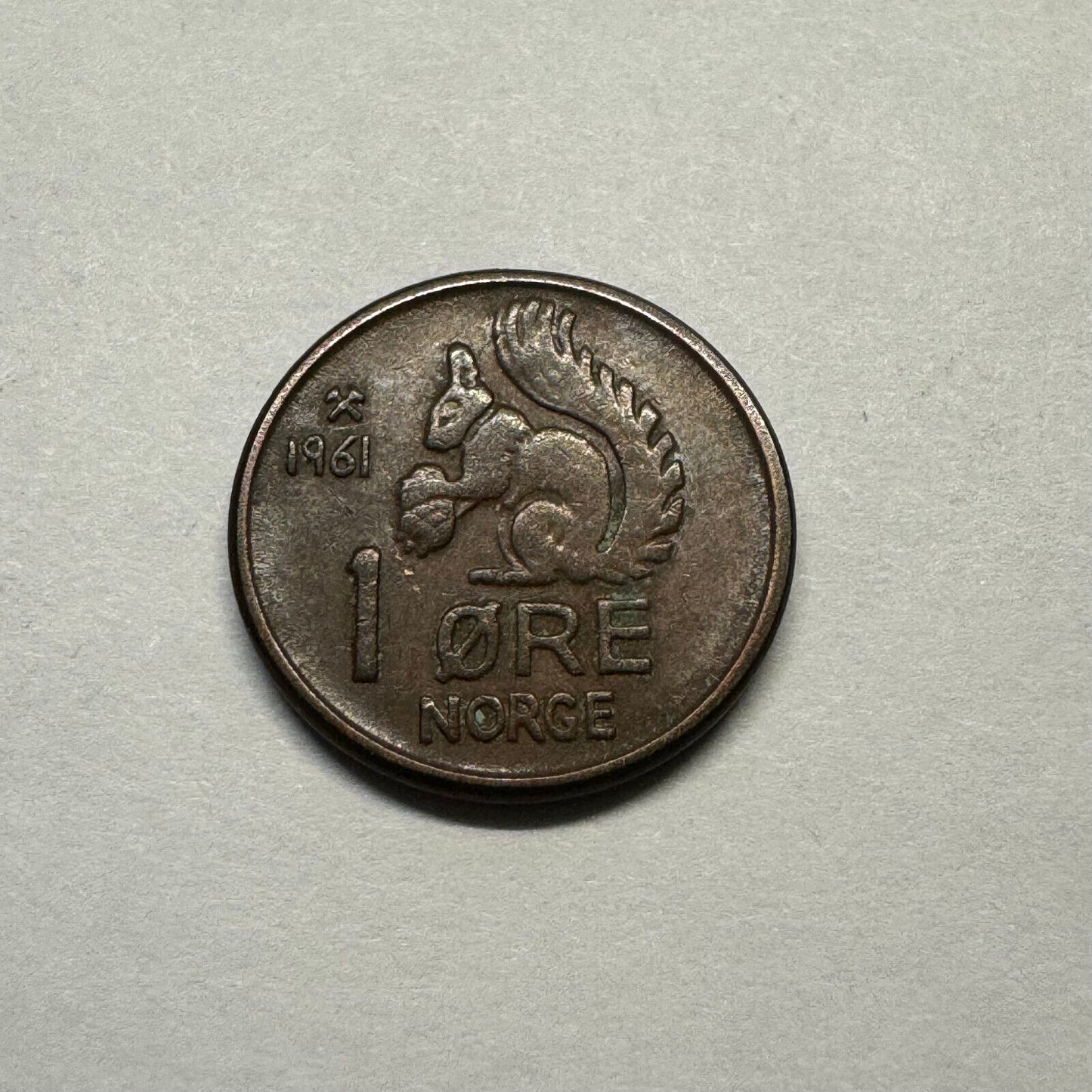 1961 Norway 1 Ore- Beautiful Coin - #A-005