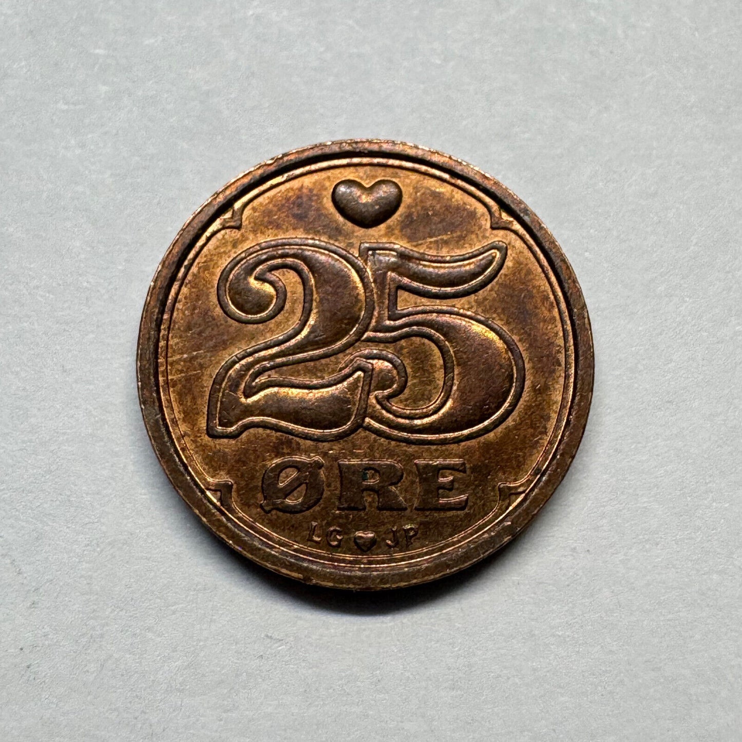 1991 Denmark 25 Ore - Beautiful Coin - #B-014