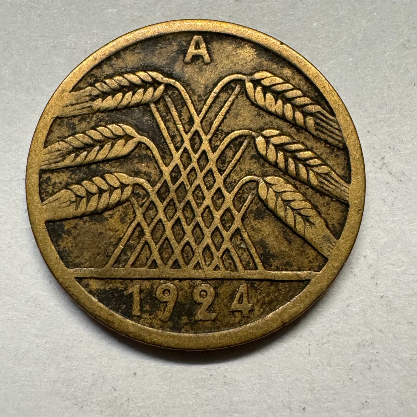 1924 A Germany 5 Rentenpfennig - Beautiful Coin - #A-006