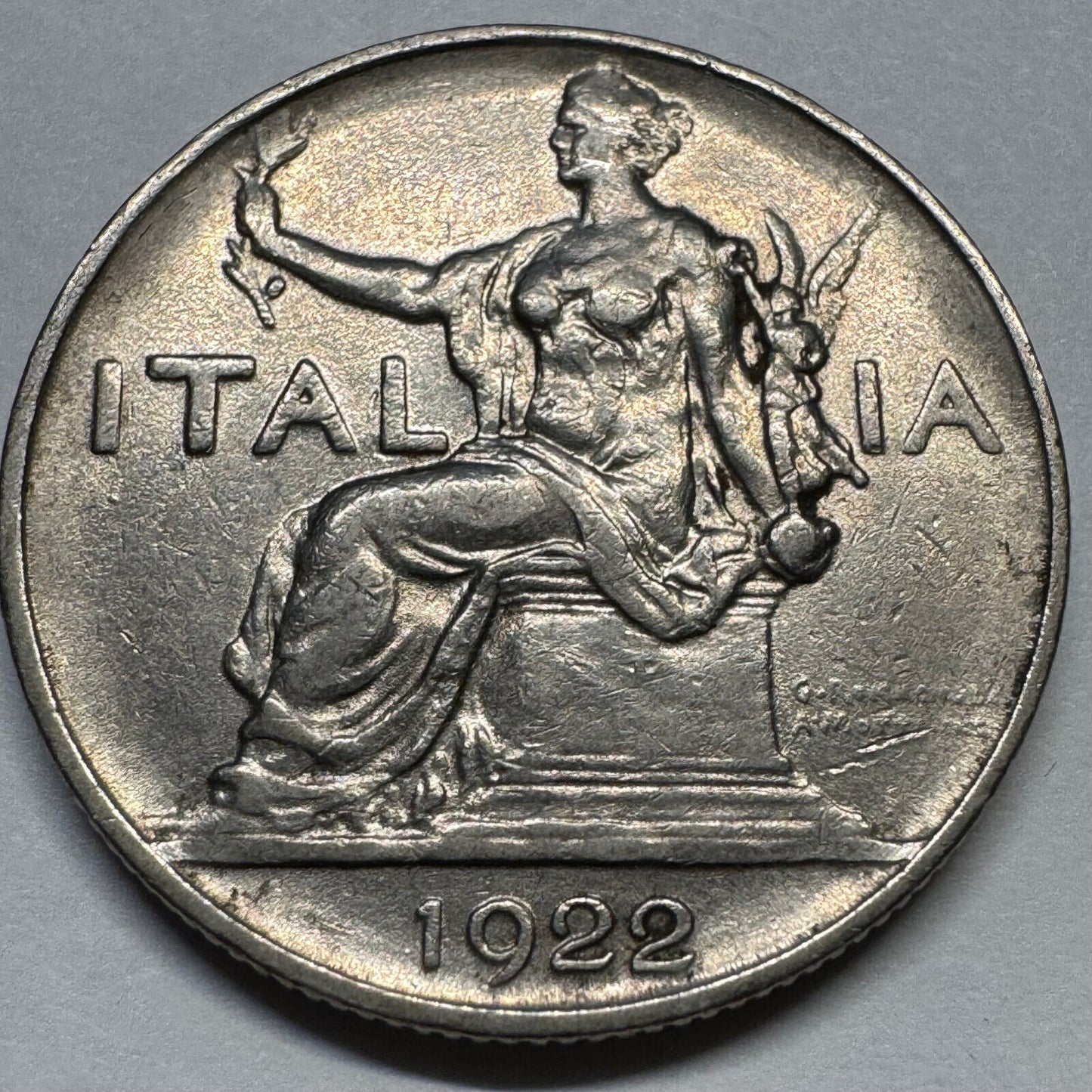 1922 Italy 1 Lira - Beautiful Coin - #A-071