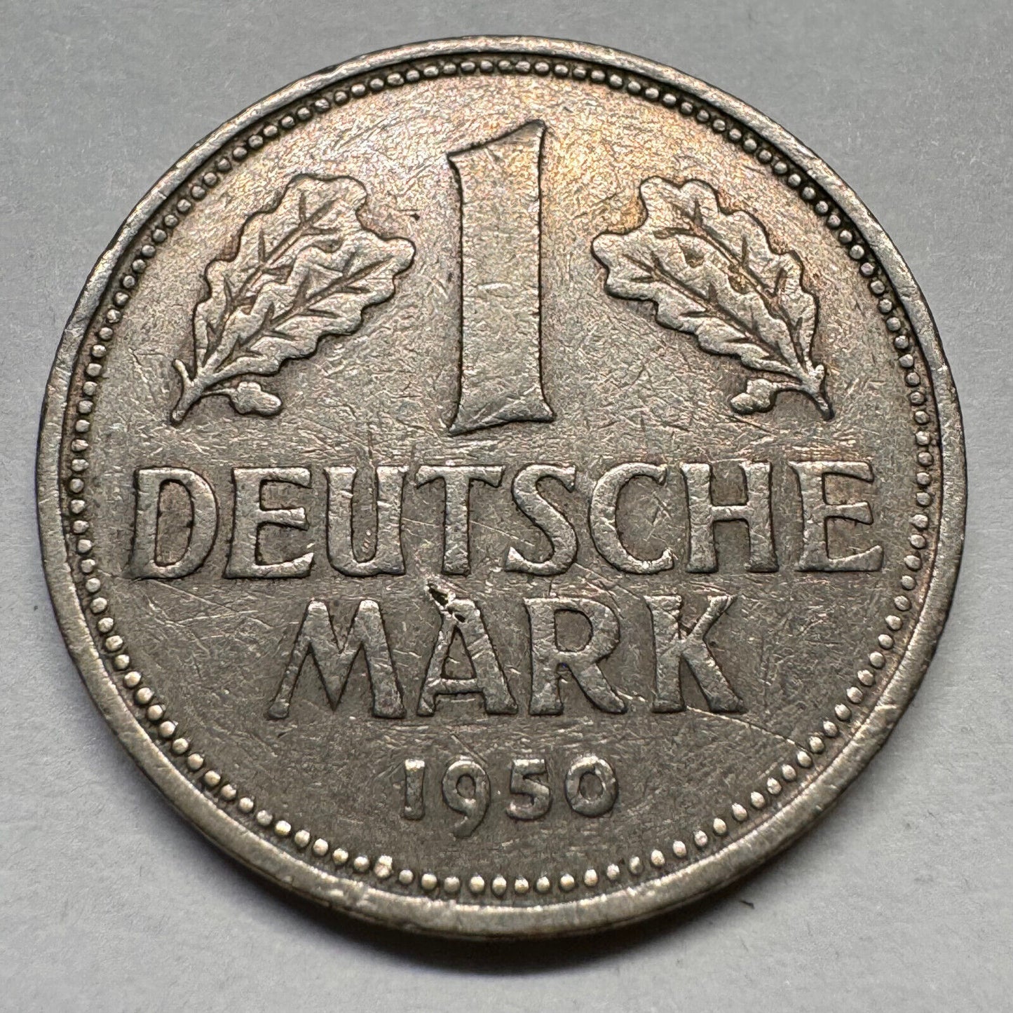 1950 Germany 1 Mark - G - Beautiful Coin - #A-056