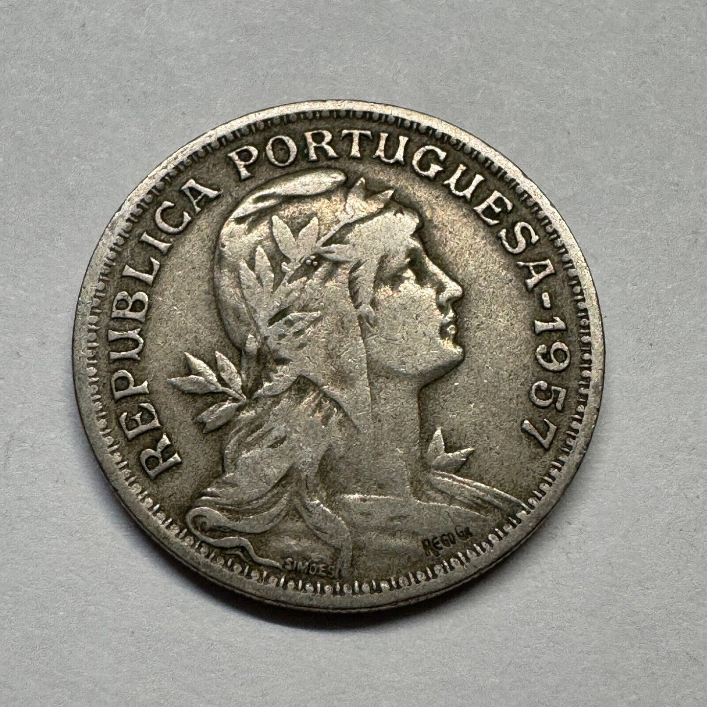 1957 Portugal 50 Centavos - Beautiful Coin - #B-004