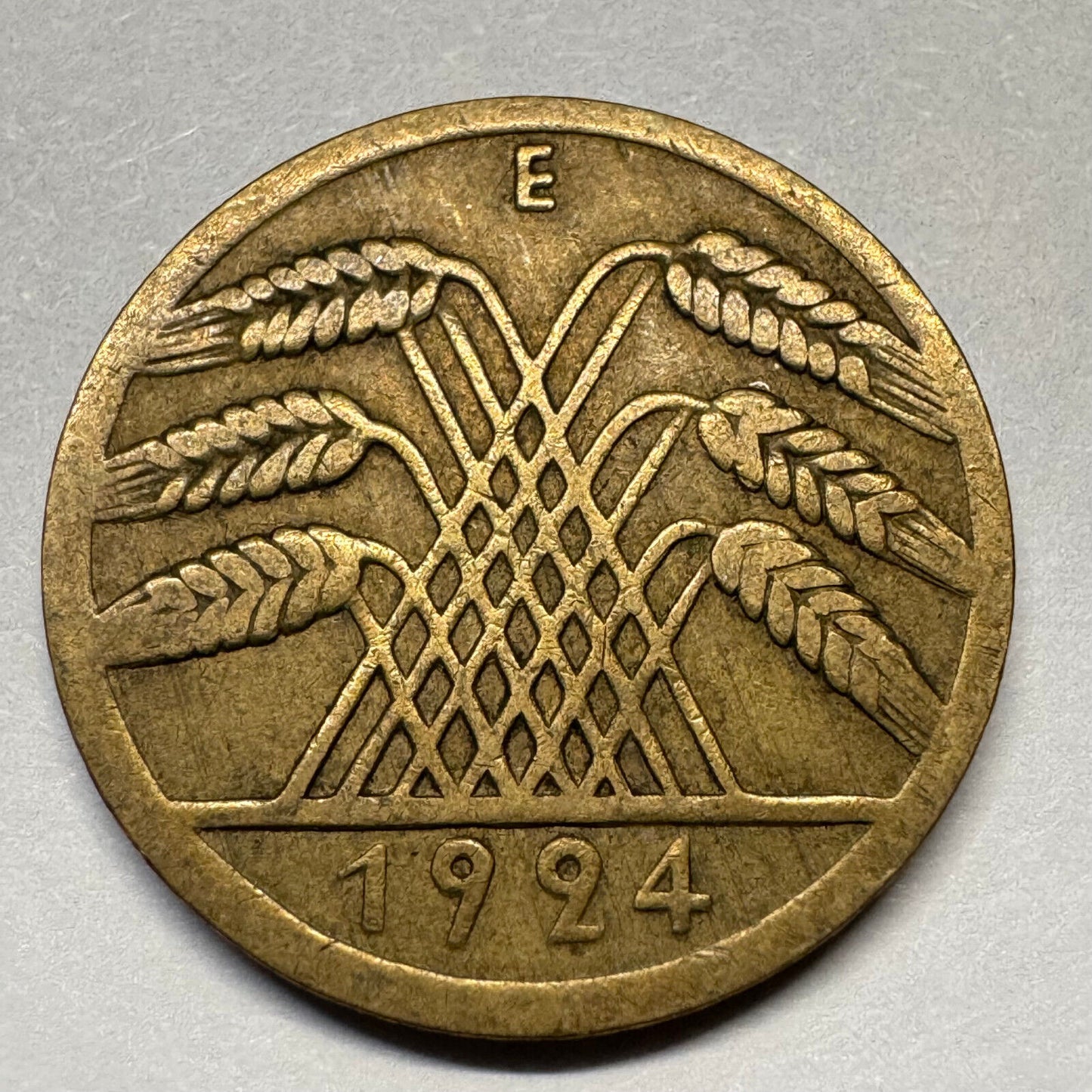 1924 Germany 10 Rentenpfennig - Beautiful Coin - #A-090
