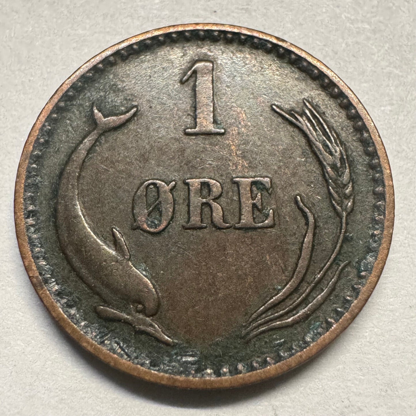 1897 Denmark 1 Ore - Beautiful Coin - #A-080