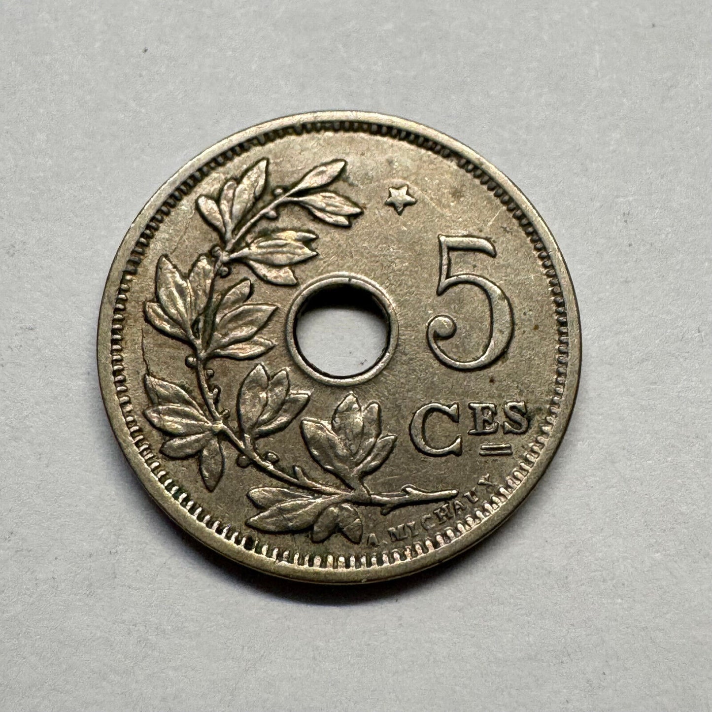 1932 Belgium 5 Centimes - Beautiful Coin - #B-014
