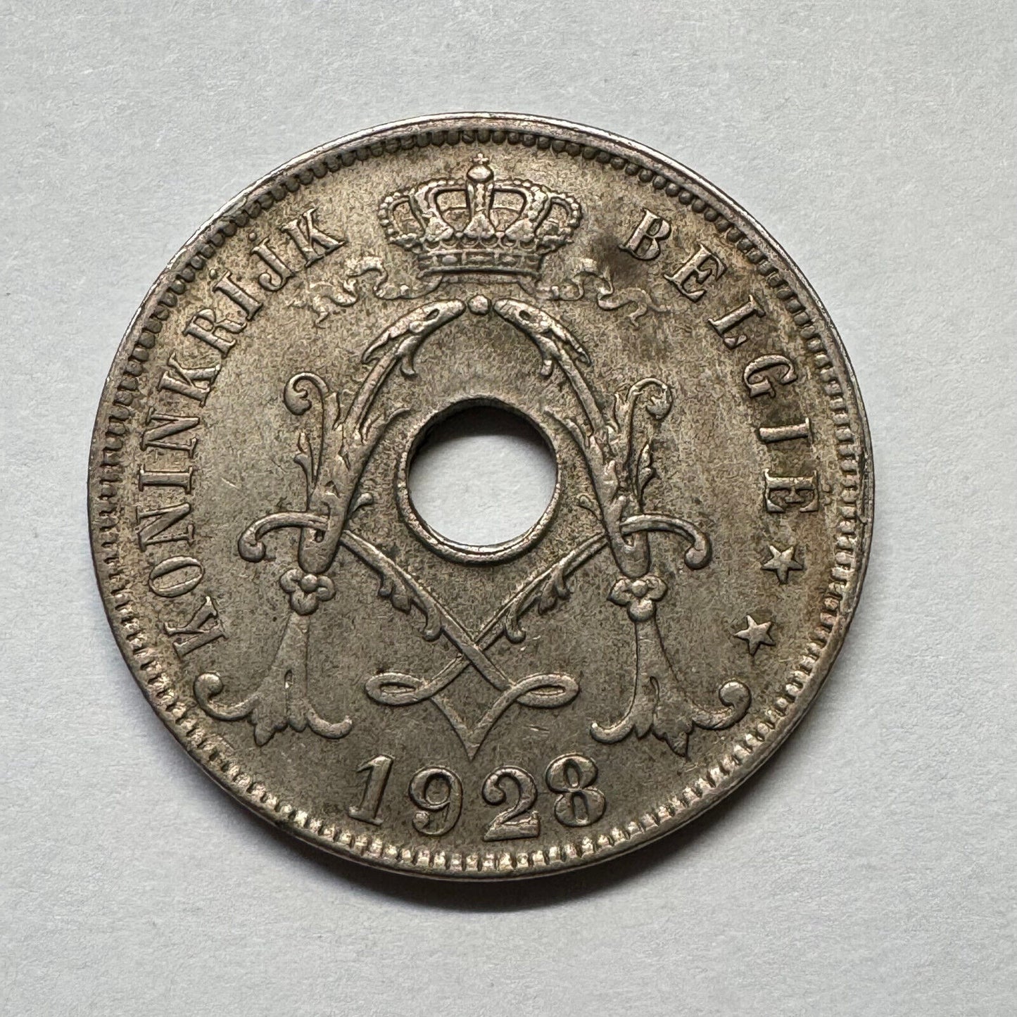 1928 Belgium 25 Centimes - Beautiful Coin - #B-018