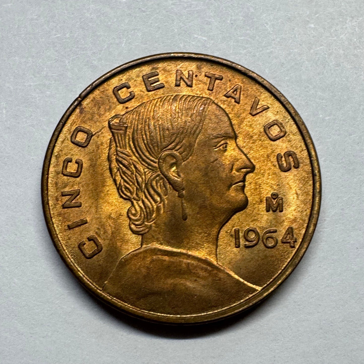 1964 Mexico 5 Centavos - Beautiful Coin - #B-034
