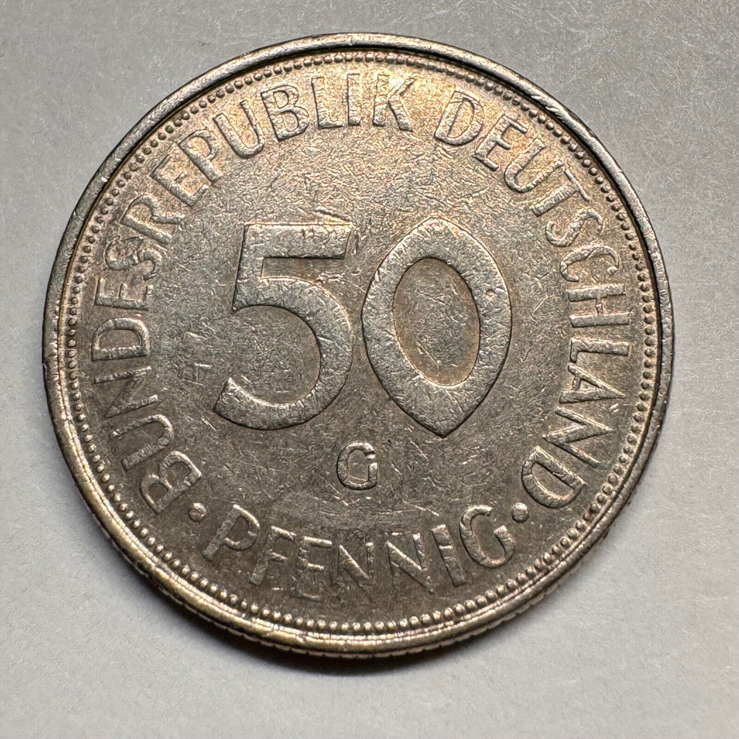 1971 Germany 50 Pfennig - Beautiful Coin - #A-057