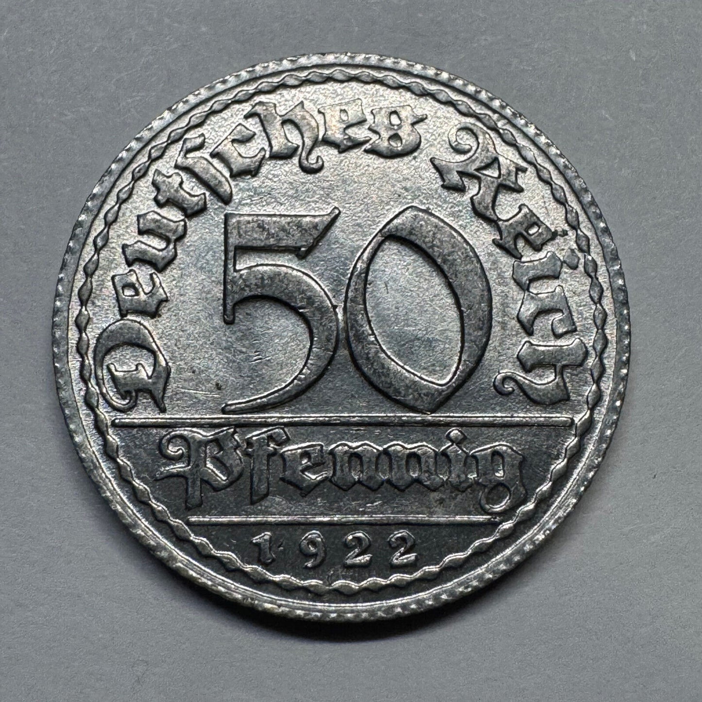 1922 Germany 50 Pfennig - Beautiful Coin - #B-025