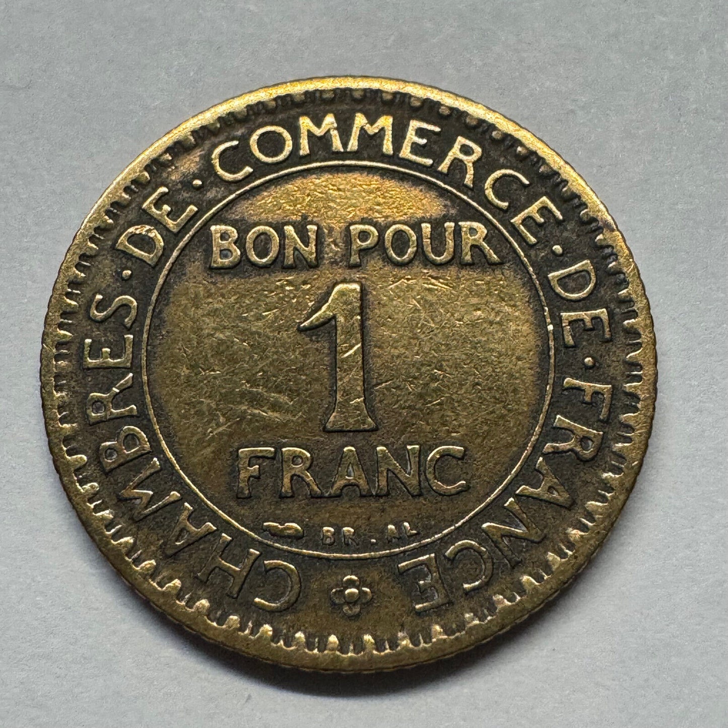 1923 France 1 Franc - Beautiful Coin - #B-037