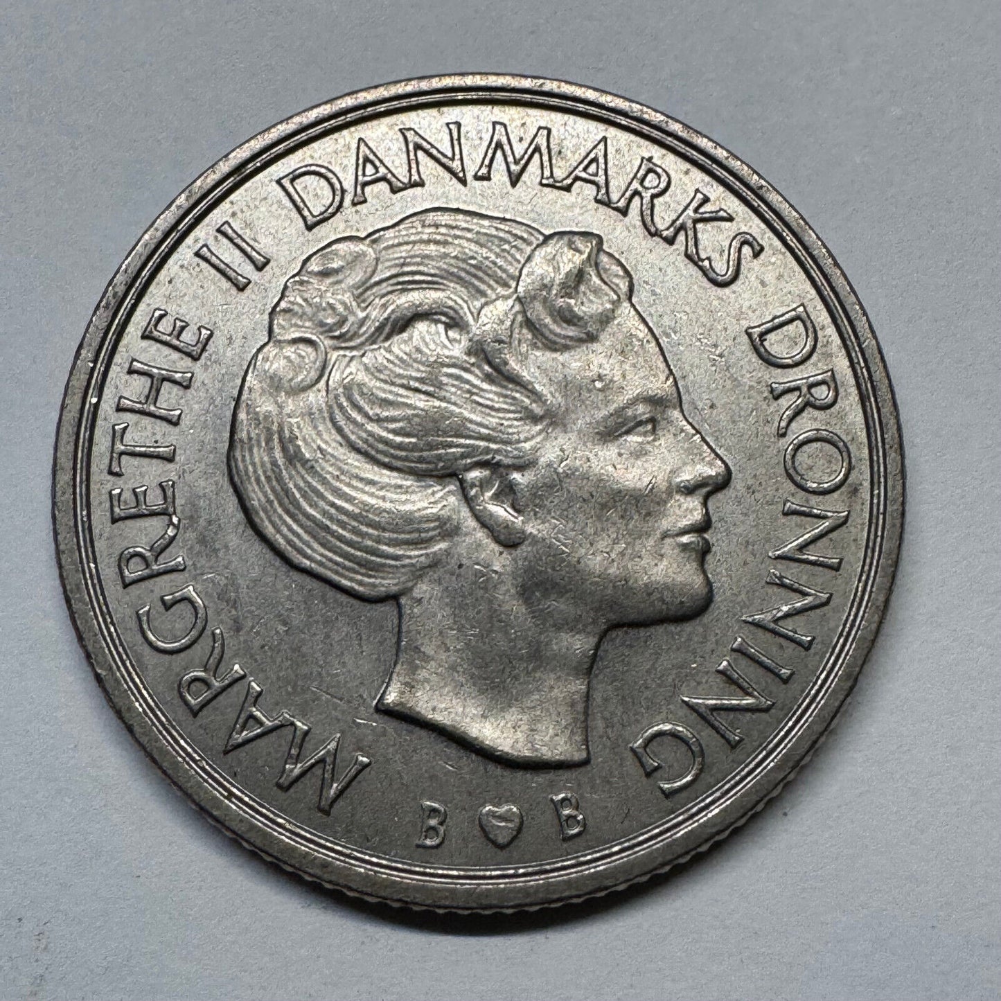 1980 Denmark 1 Krone - Beautiful Coin - #B-056