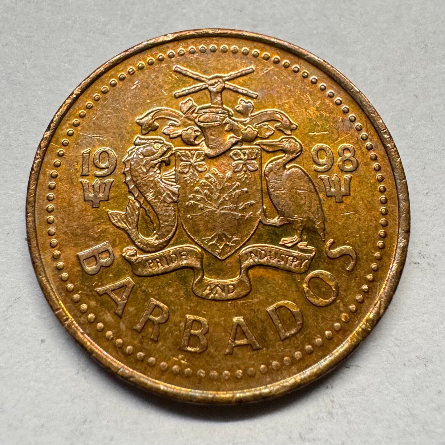 1998 Barbados 5 Cents - Beautiful Coin - #A-032