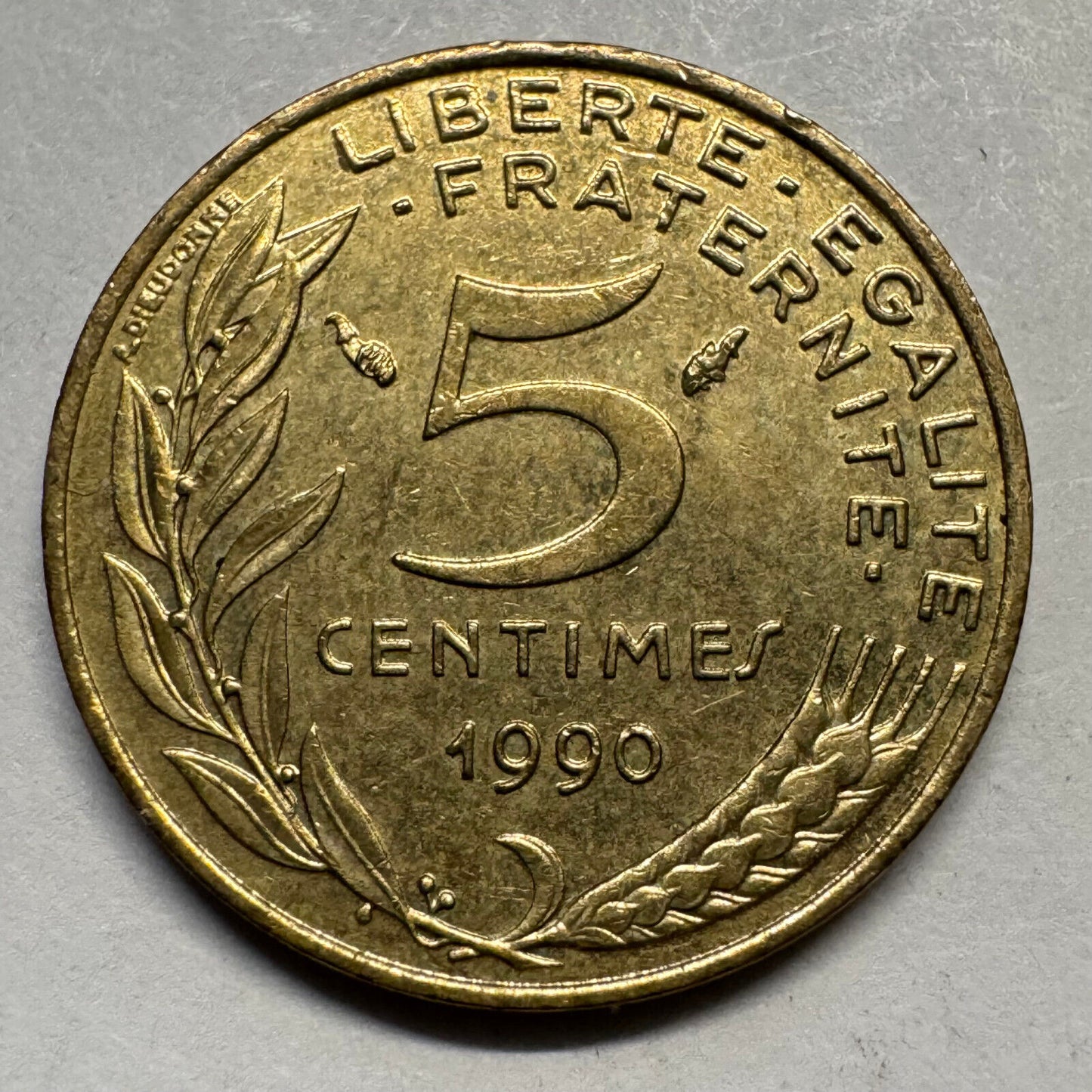 1990 France 5 Centimes - Beautiful Coin - #A-079