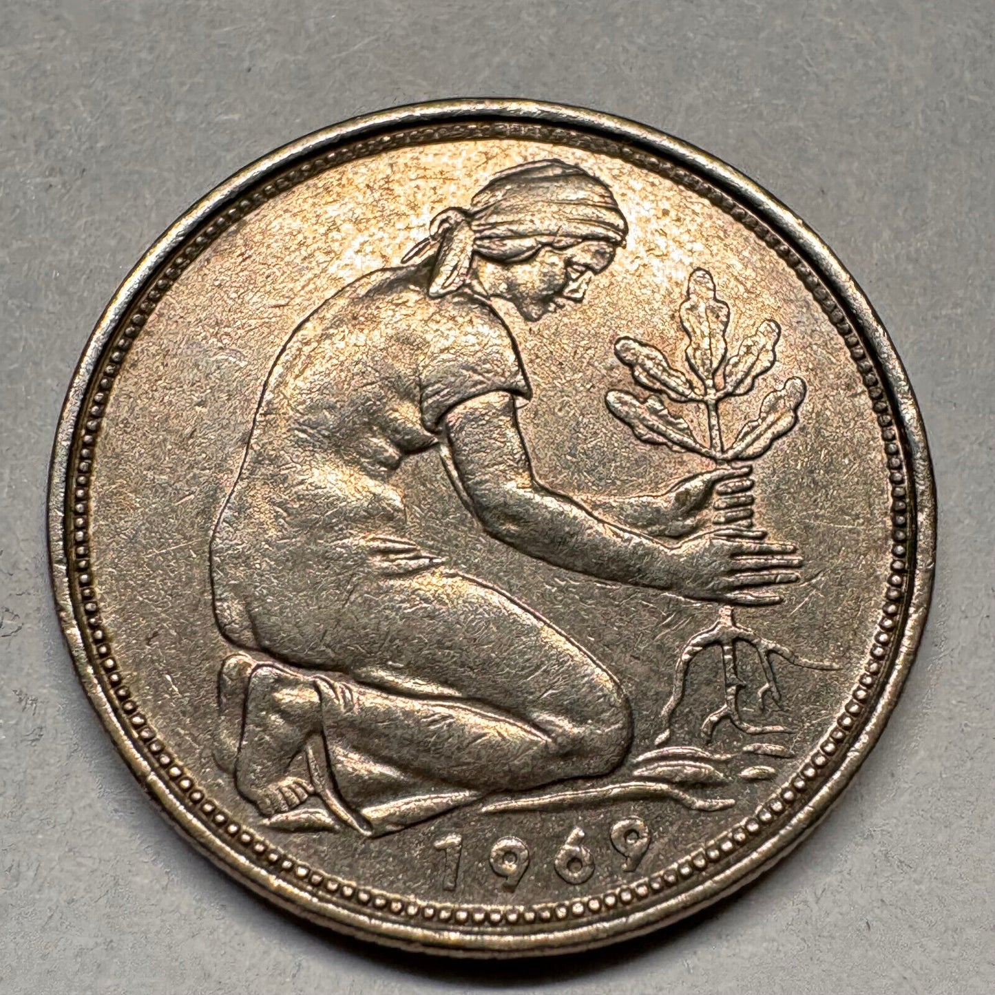 1969 Germany 50 Pfennig - J - Beautiful Coin - #A-031