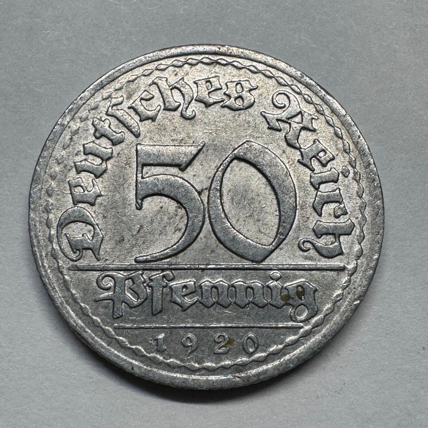 1920 Germany 50 Pfennig - Beautiful Coin - #B-011