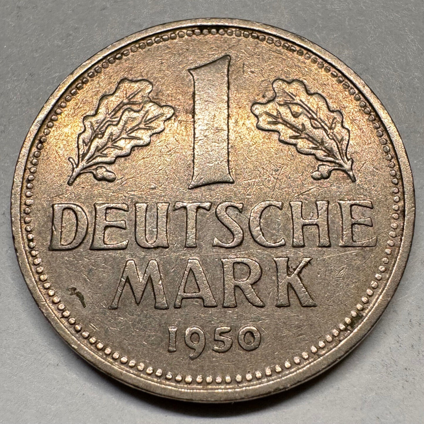 1950 Germany 1 Mark - G - Beautiful Coin - #A-031