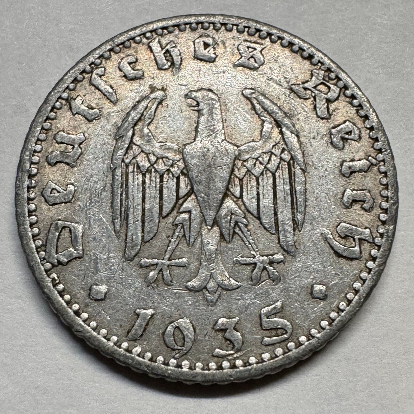 1935 Germany 50 Reichspfennig - A - Beautiful Coin - #A-074
