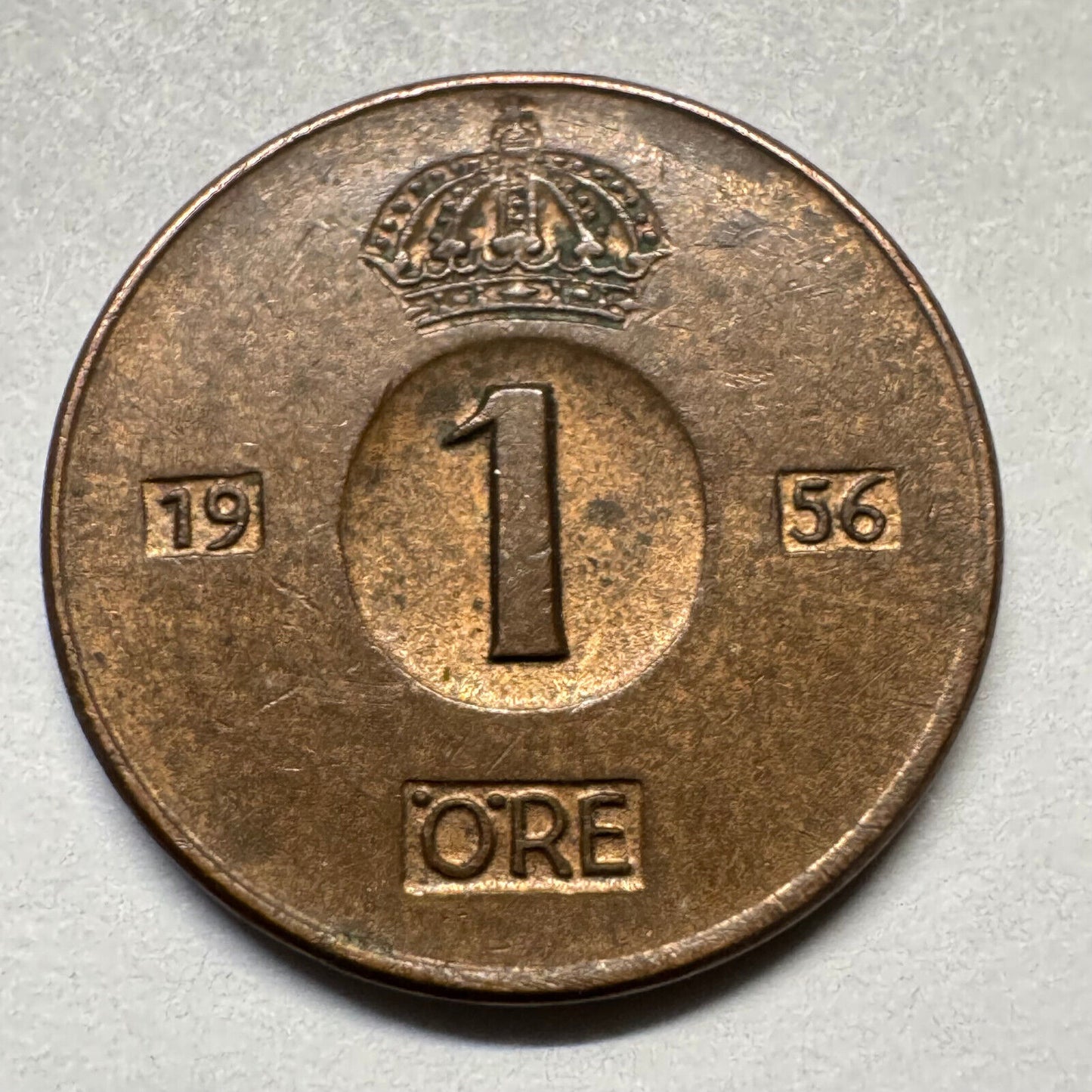 1956 Sweden 1 Ore - Beautiful Coin - #A-072