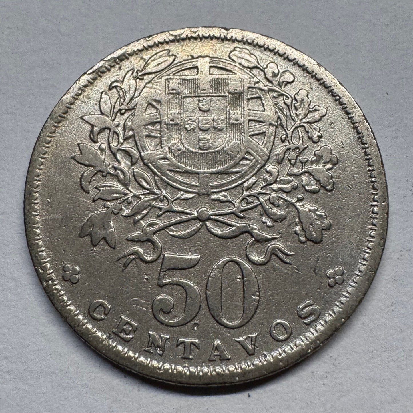 1953 Portugal 50 Centavos - Beautiful Coin - #B-056