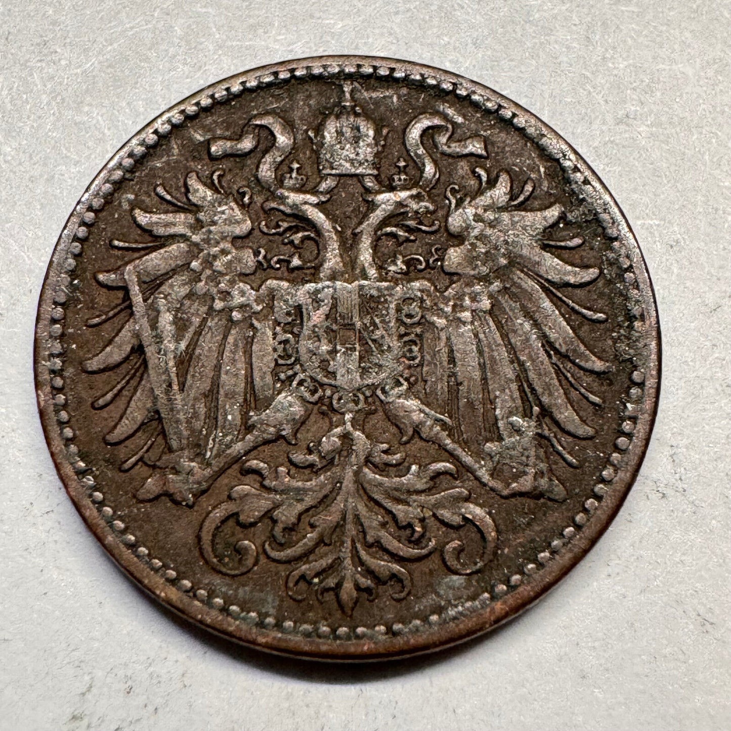 1896 Austria 2 Heller - Beautiful Coin - #A-057