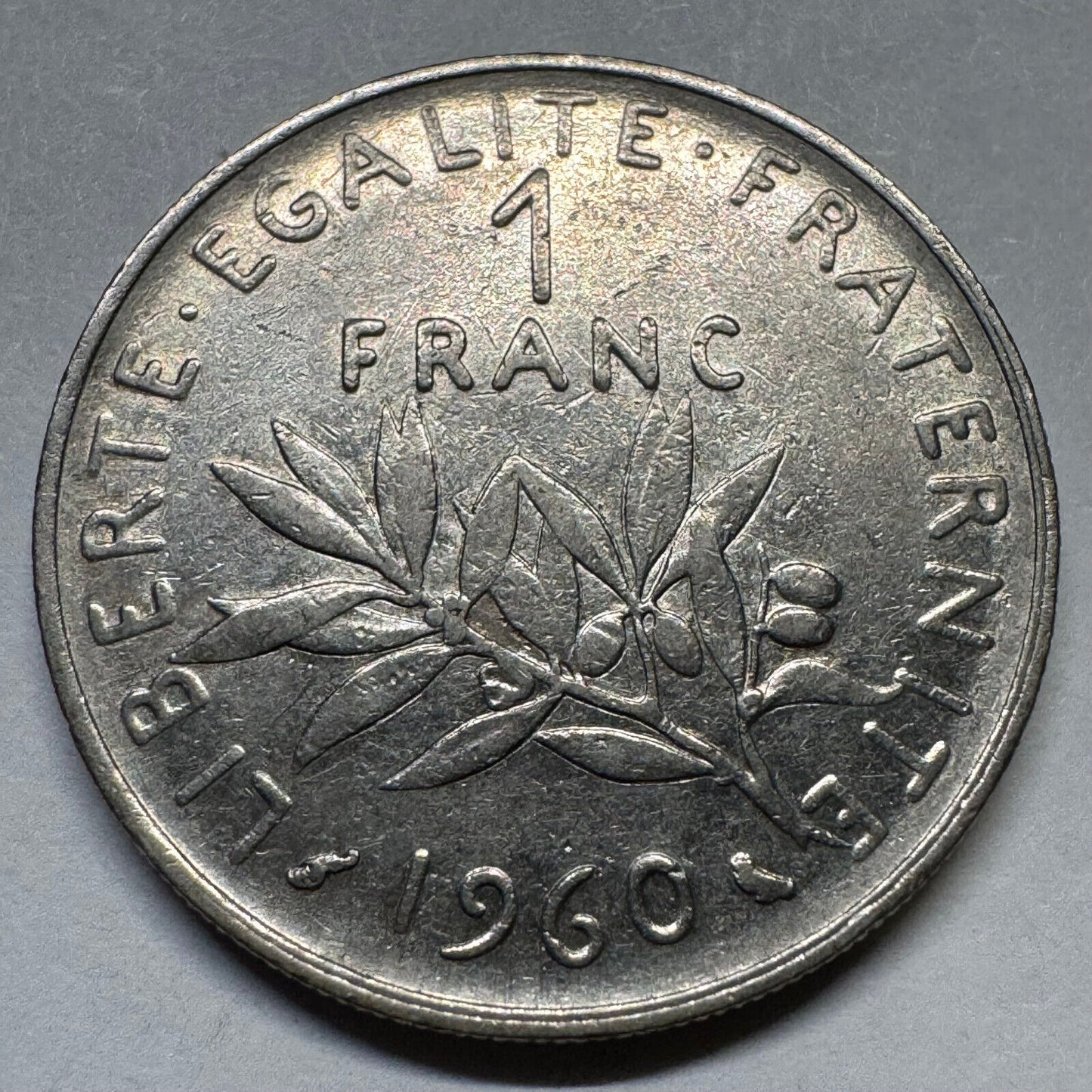 1960 France 1 Franc - Beautiful Coin - #A-072