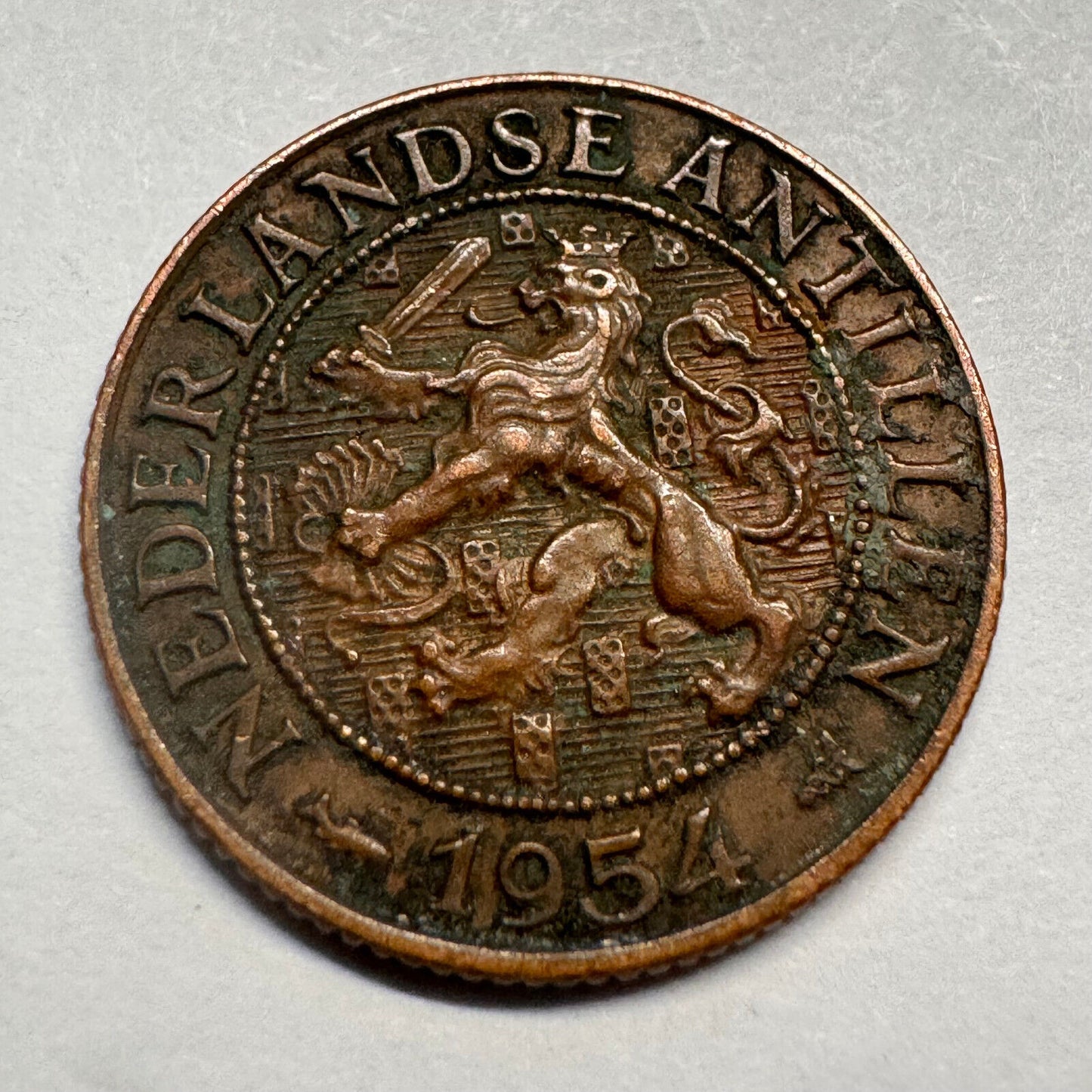 1954 Netherlands Antilles 1 Cent - Beautiful Coin - #A-065