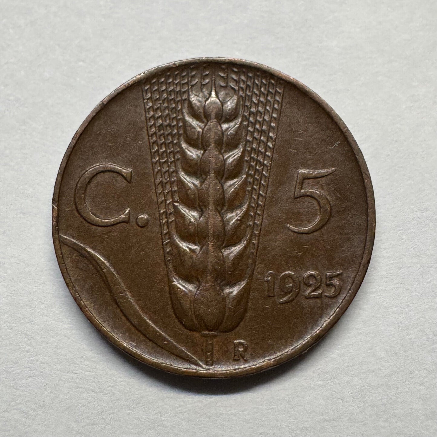 1925 Italy 5 Centesimi - Beautiful Coin - #B-020