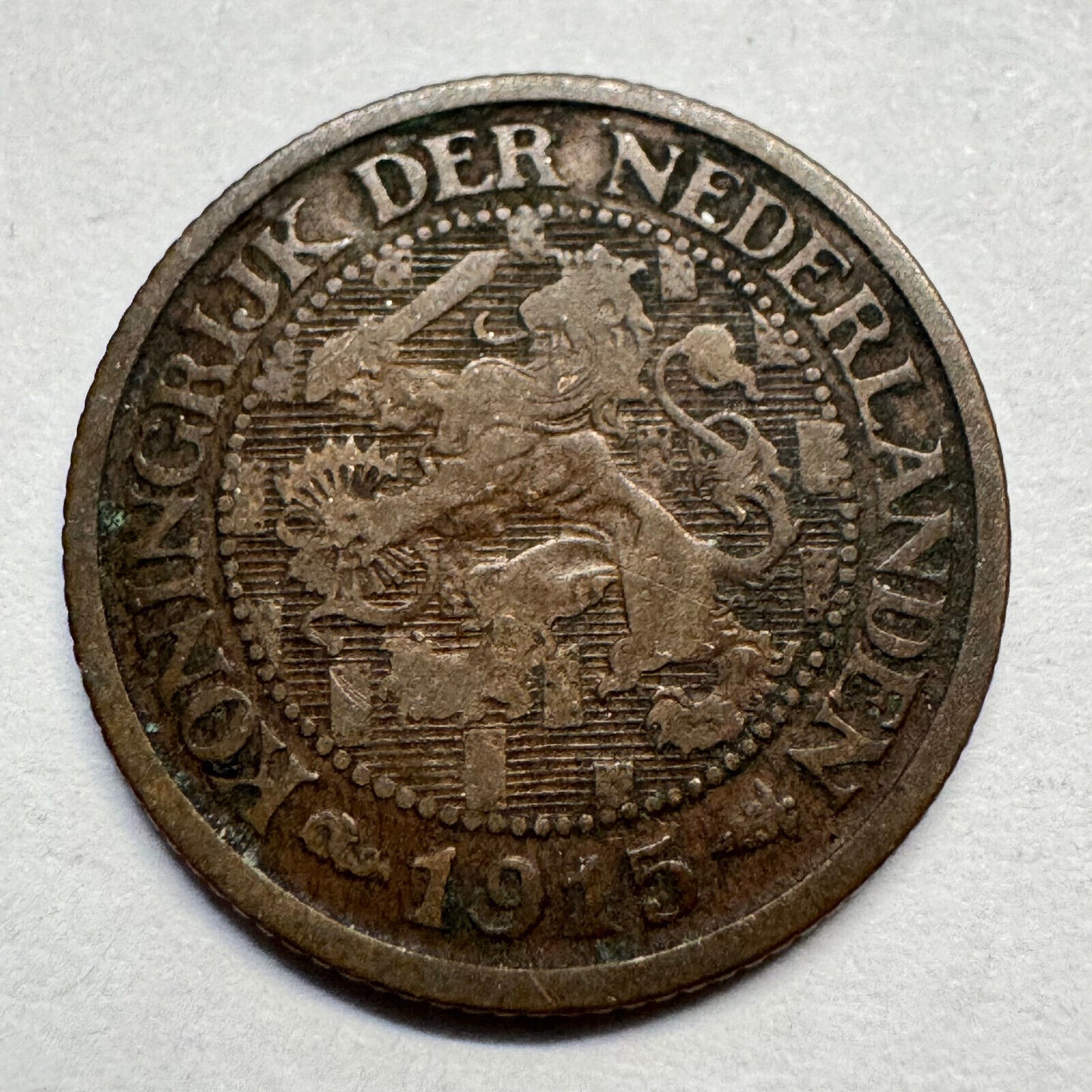 1915 Netherlands 1 Cent - Beautiful Coin - #A-086
