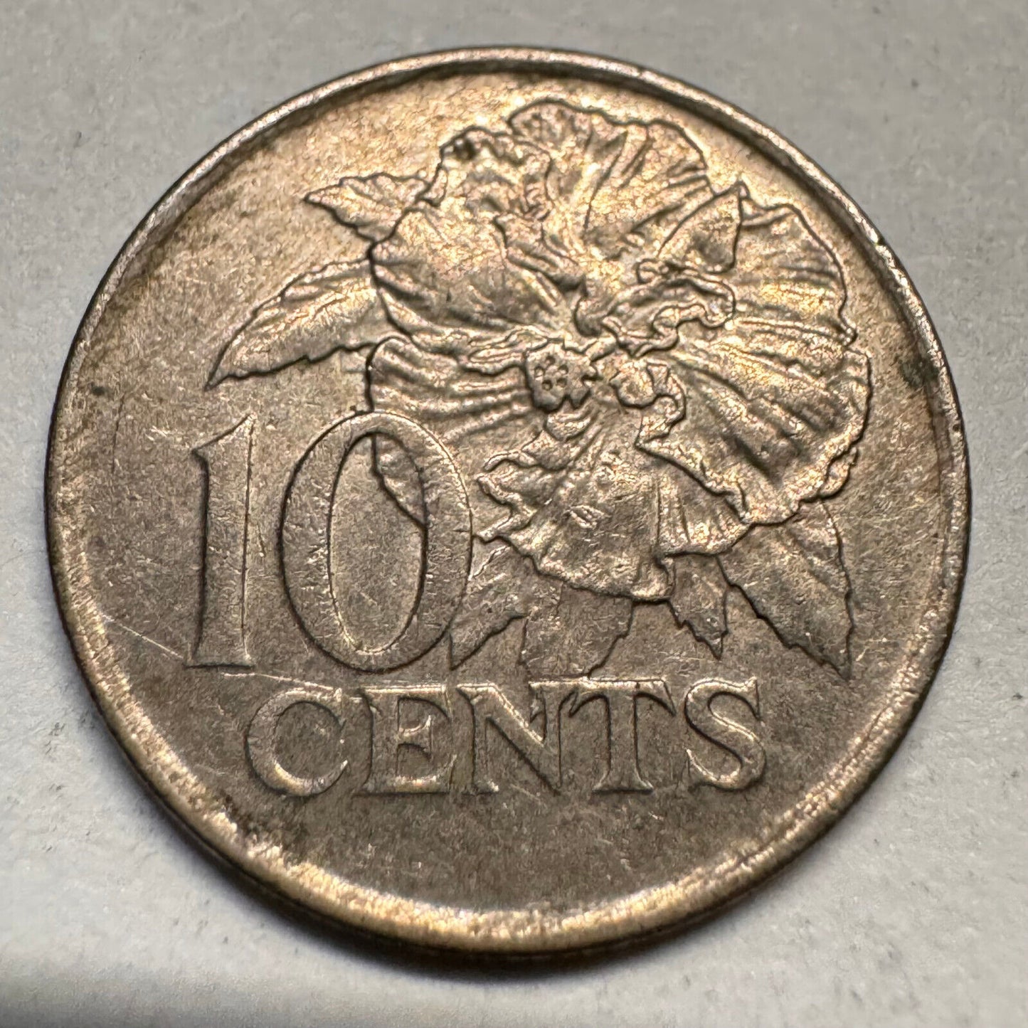 1990 Trinidad 10 Cents - Beautiful Coin - #A-059