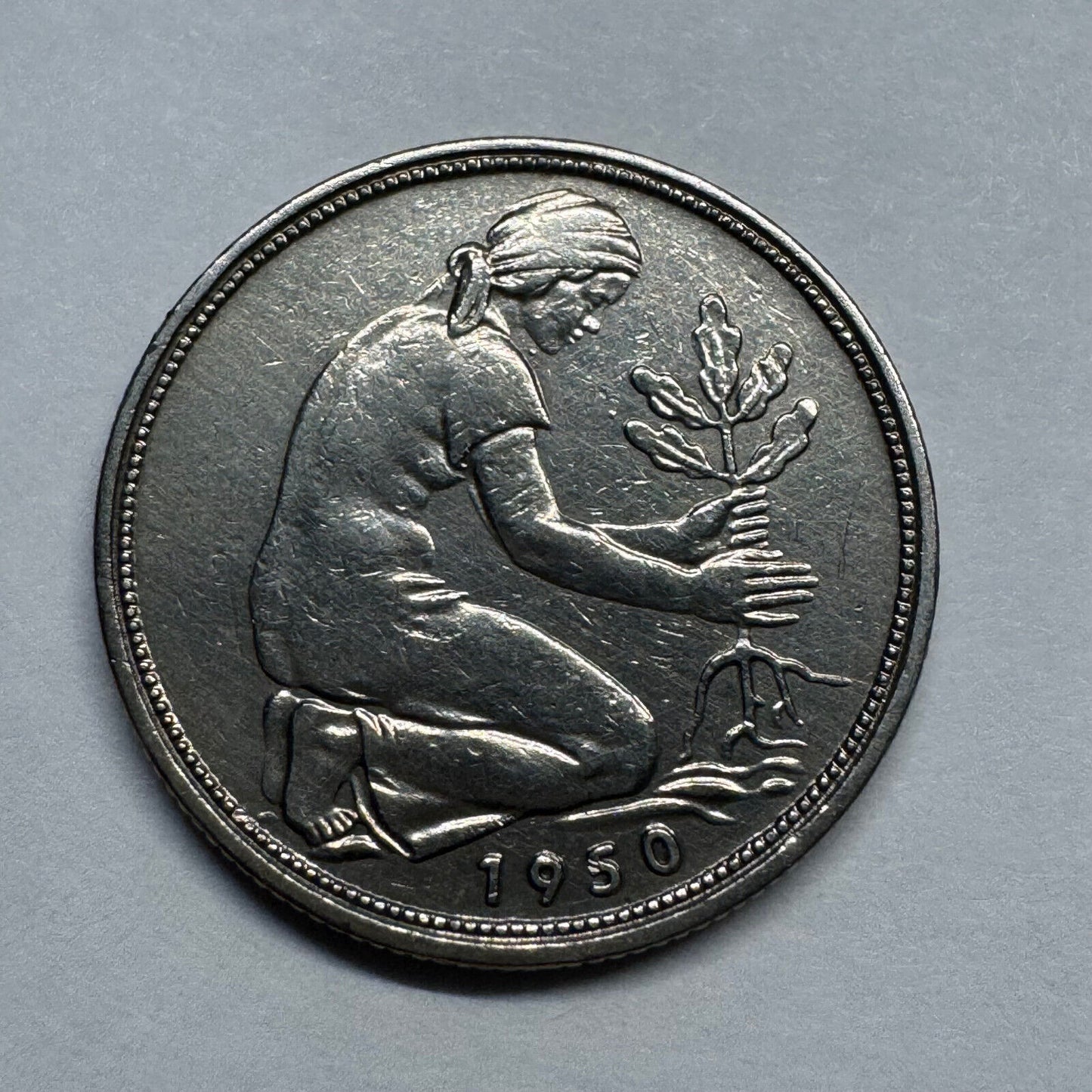 1950 Germany 50 Pfennig - Beautiful Coin - #B-022