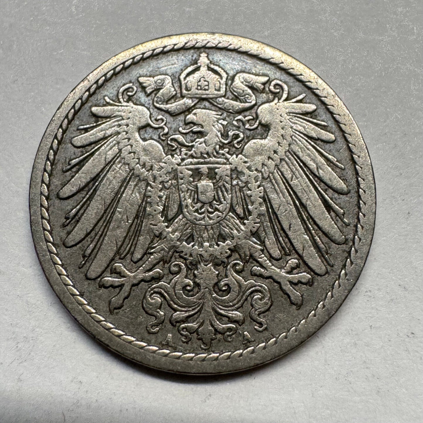 1897 Germany 5 Pfennig - Beautiful Coin - #A-094